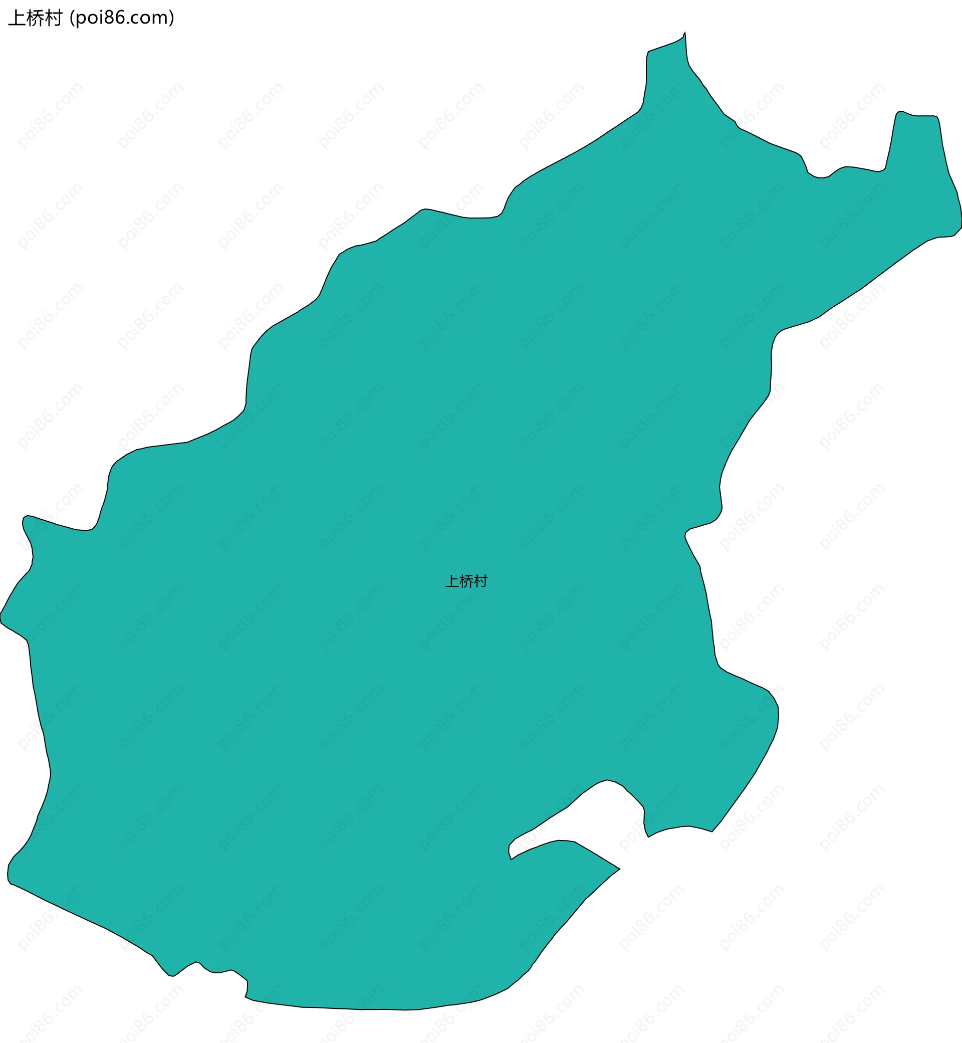 上桥村边界地图