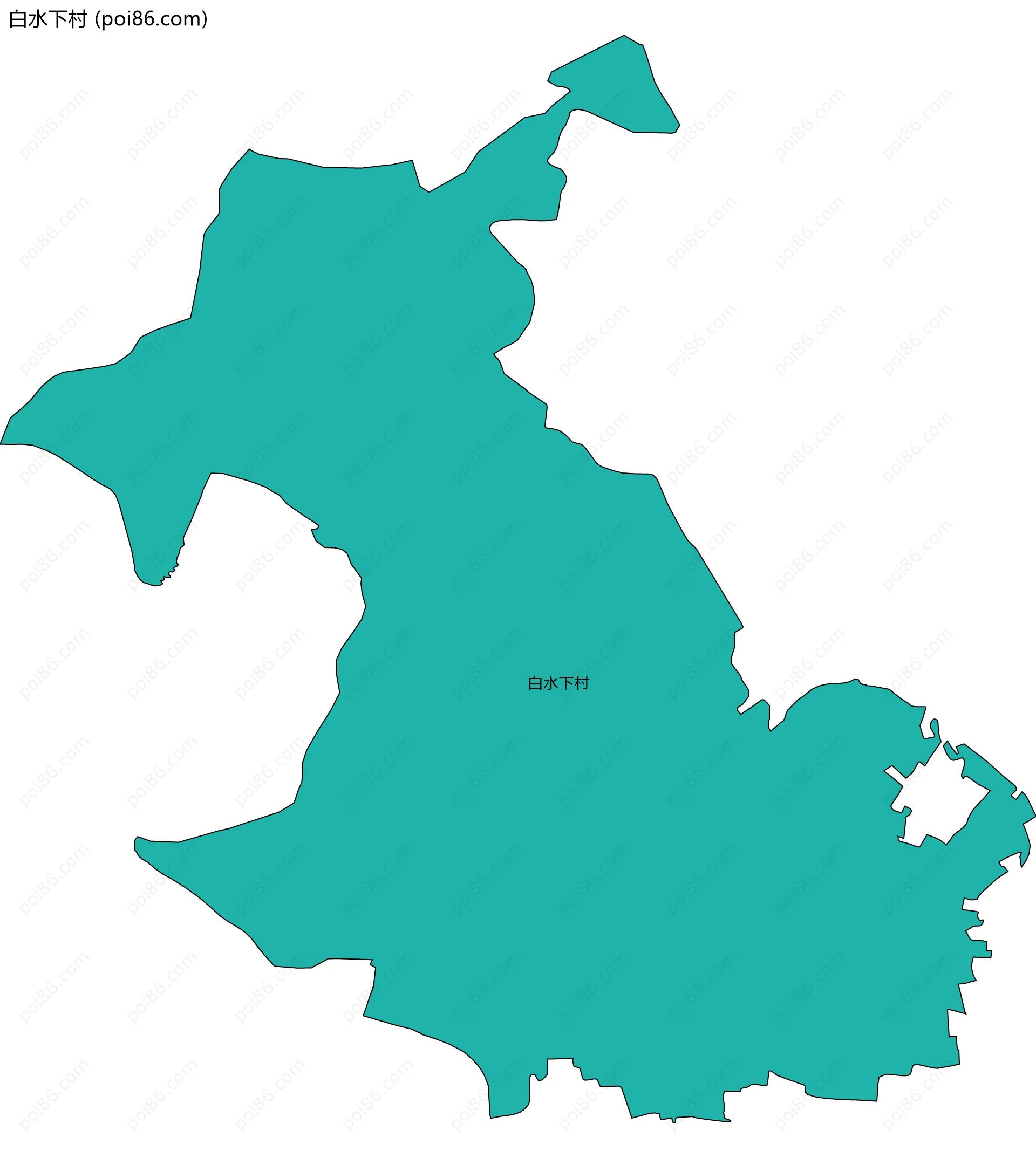 白水下村边界地图