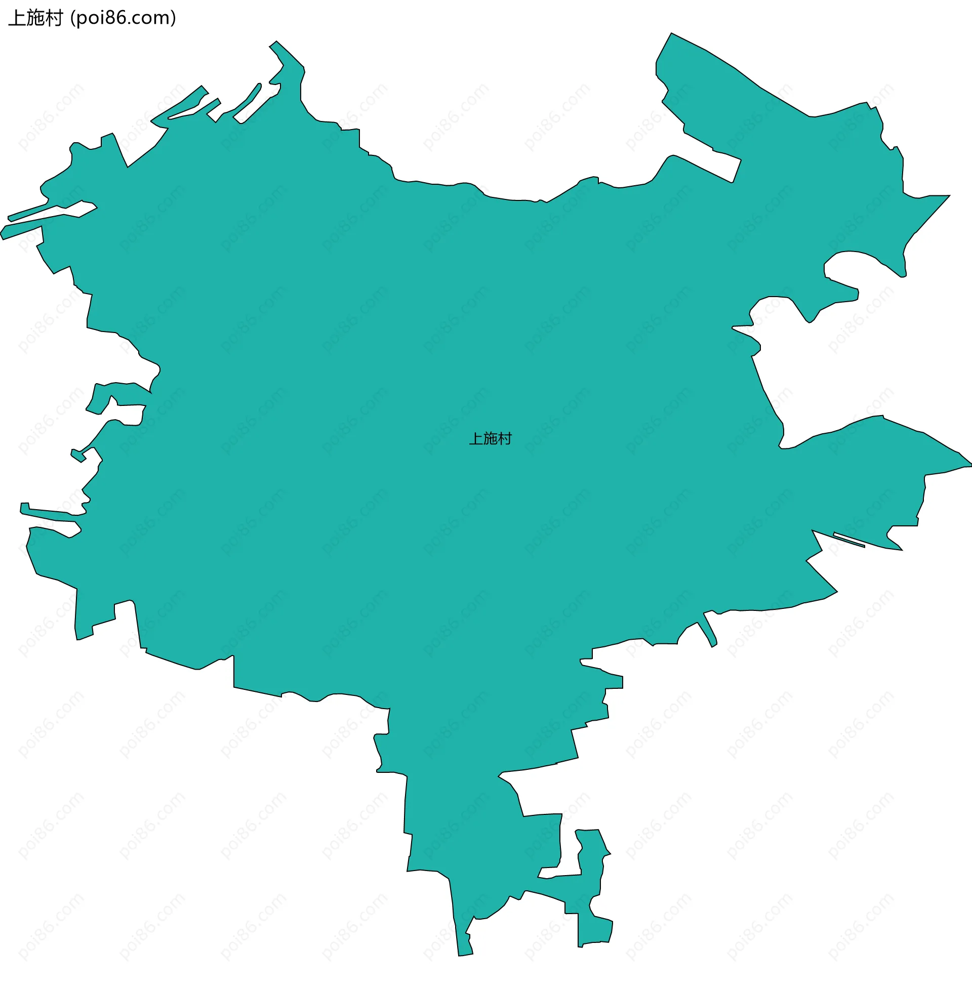 上施村边界地图