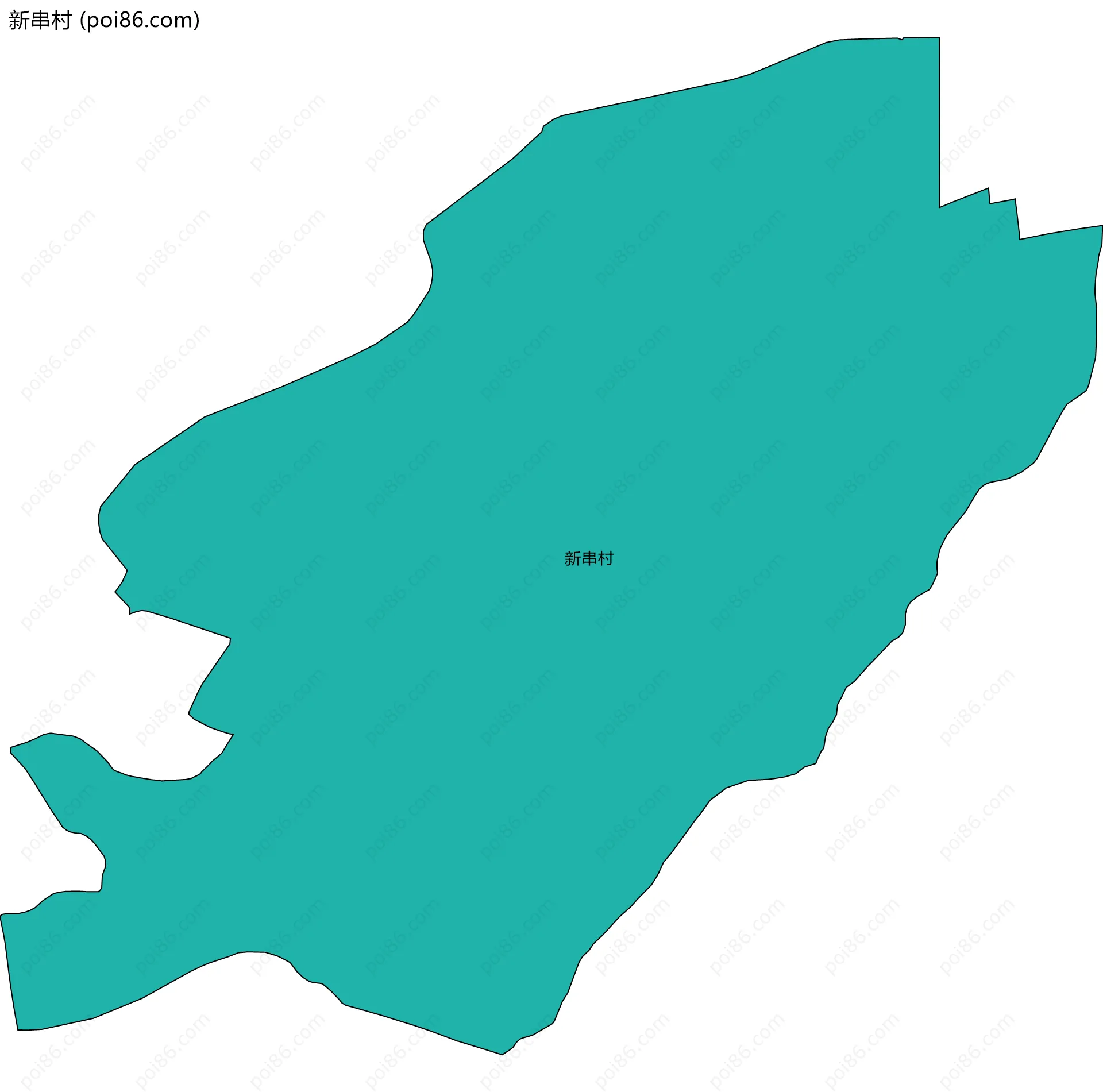 新串村边界地图