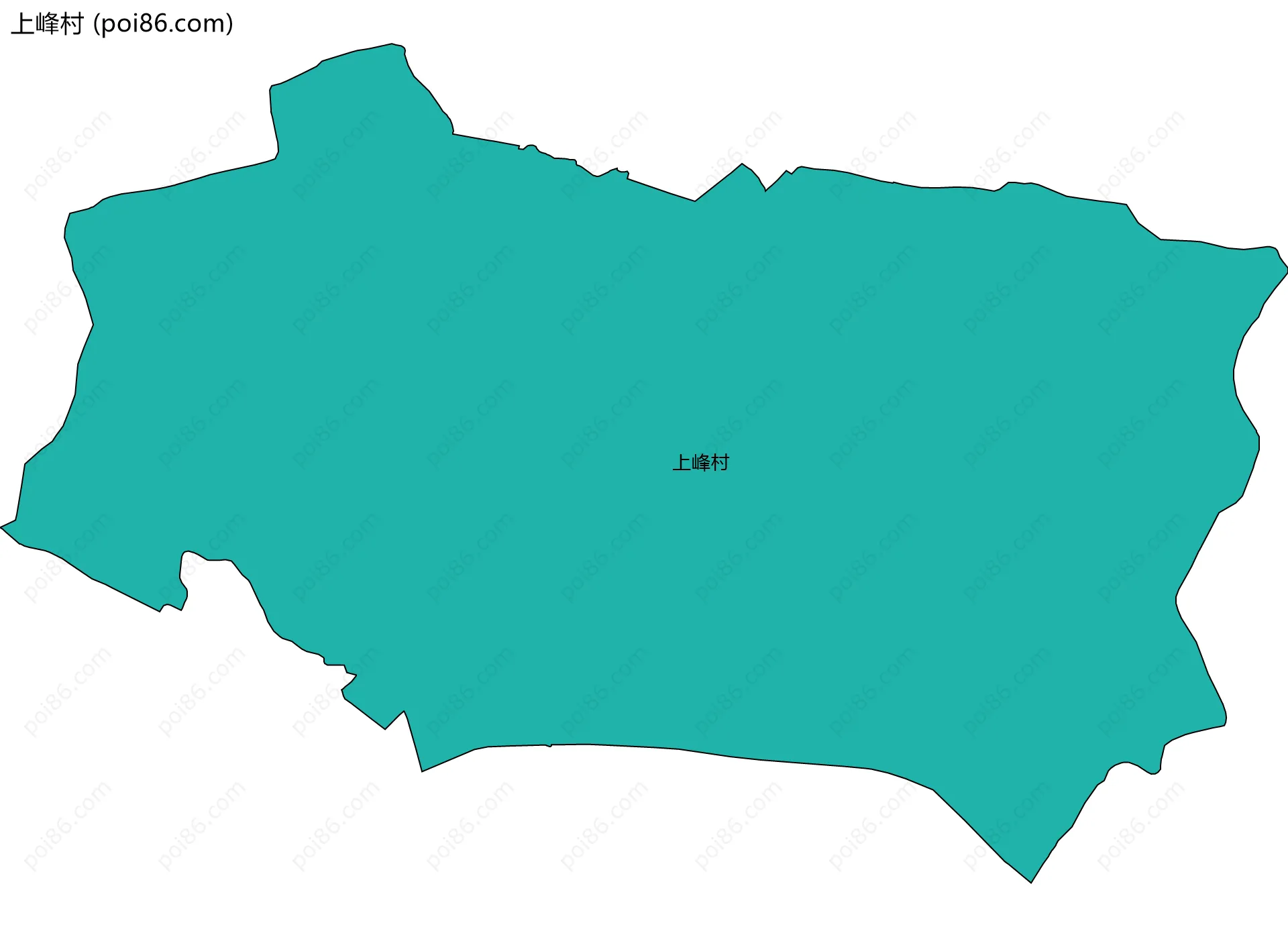 上峰村边界地图