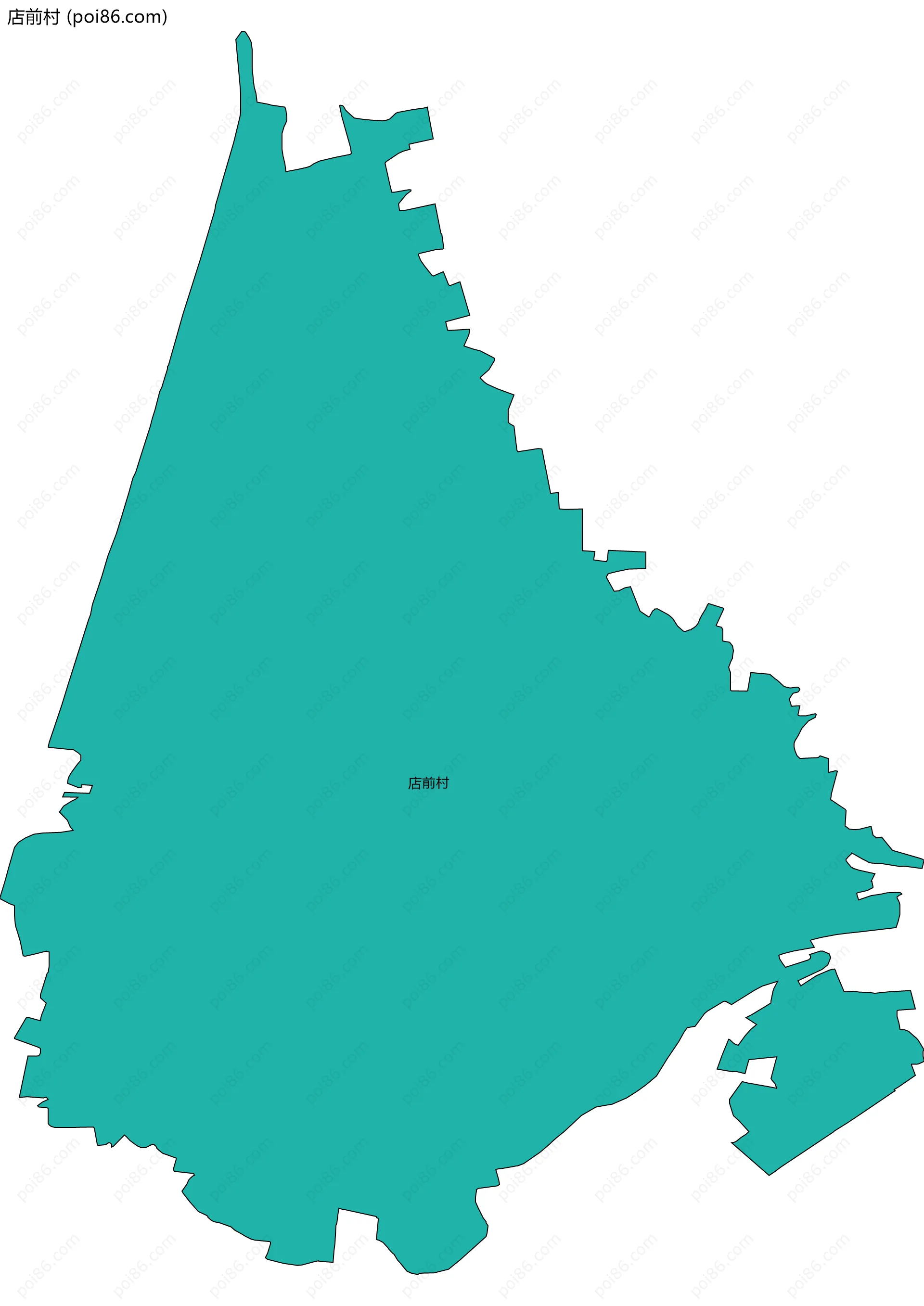 店前村边界地图