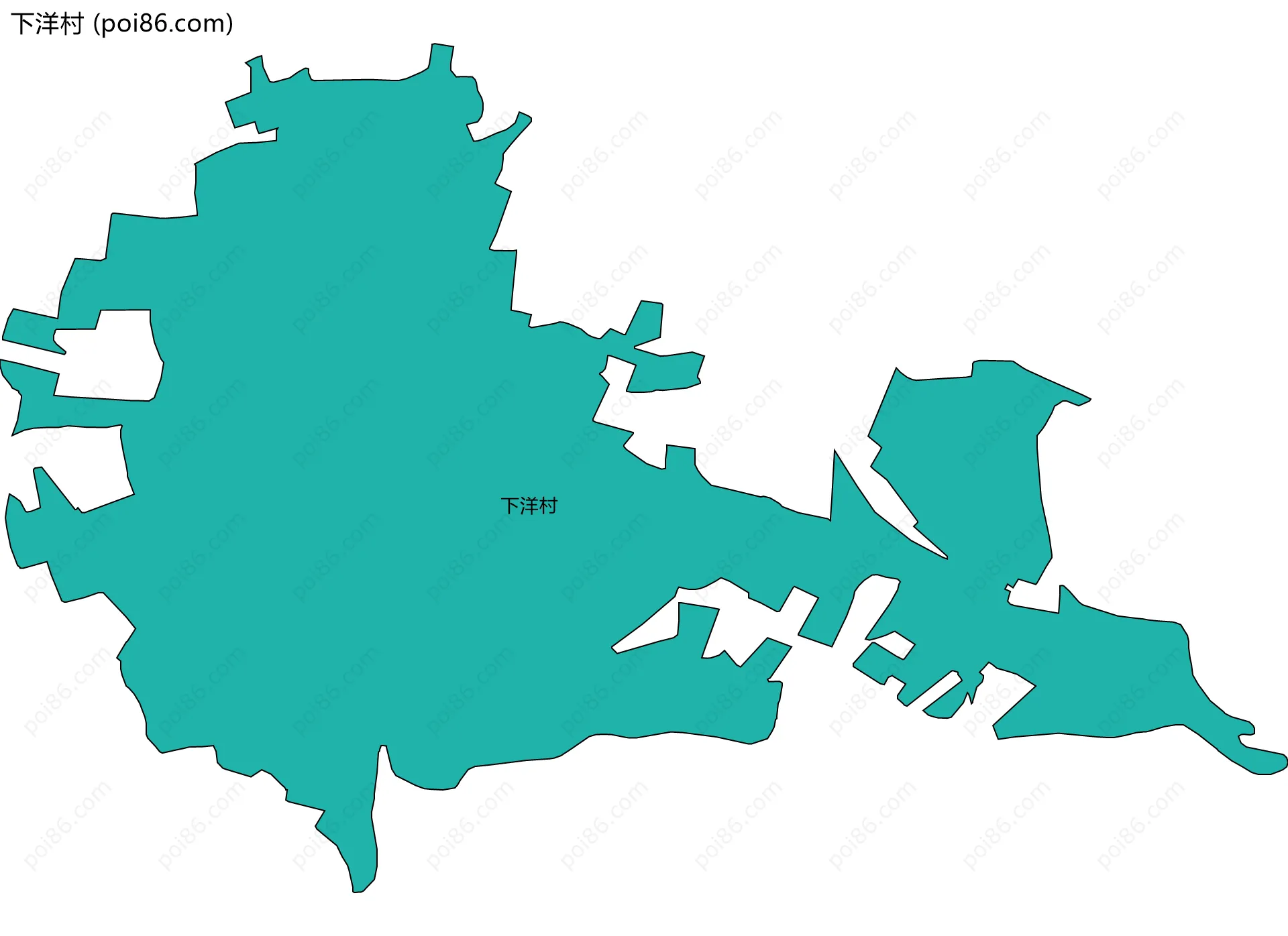 下洋村边界地图