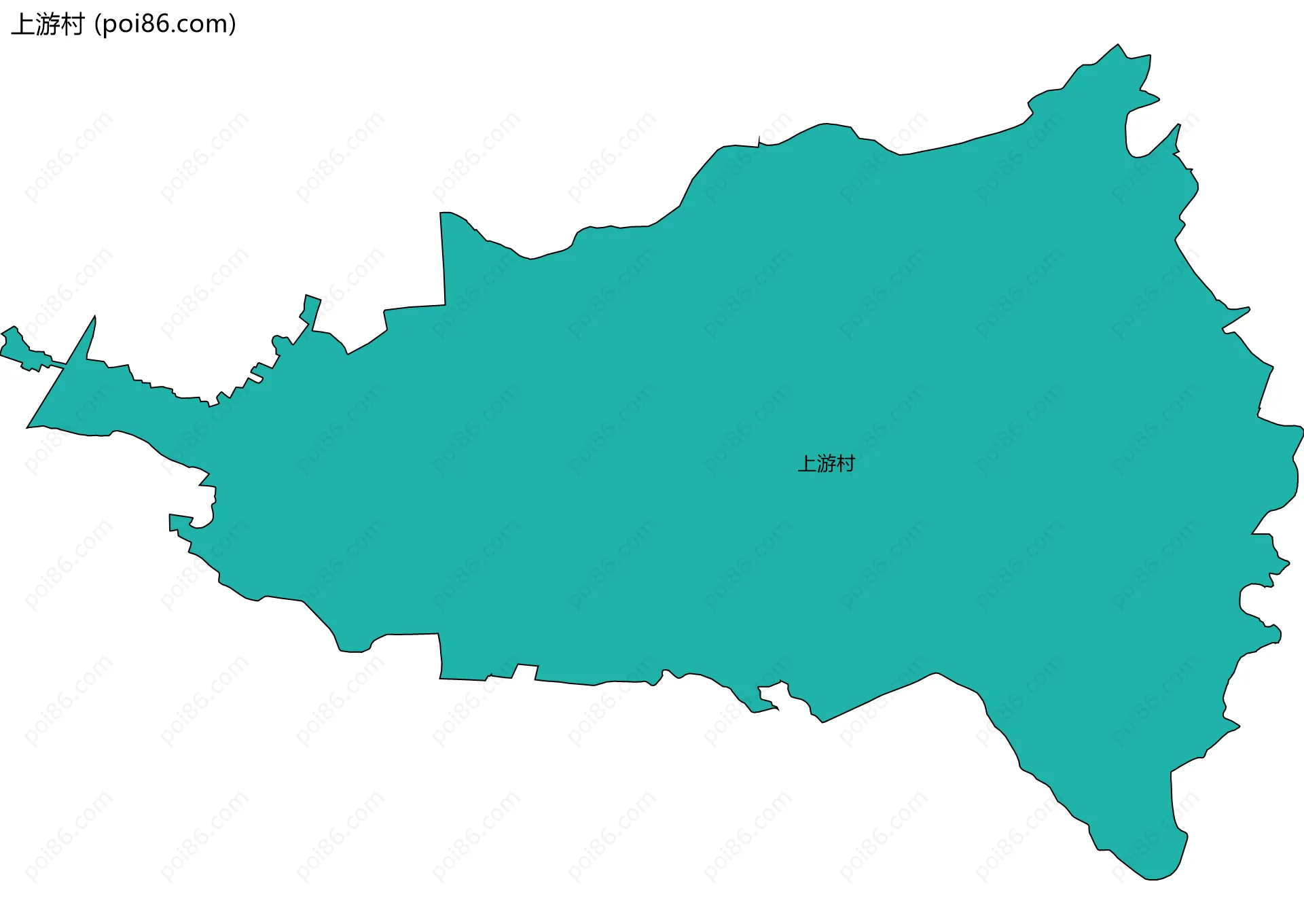 上游村边界地图