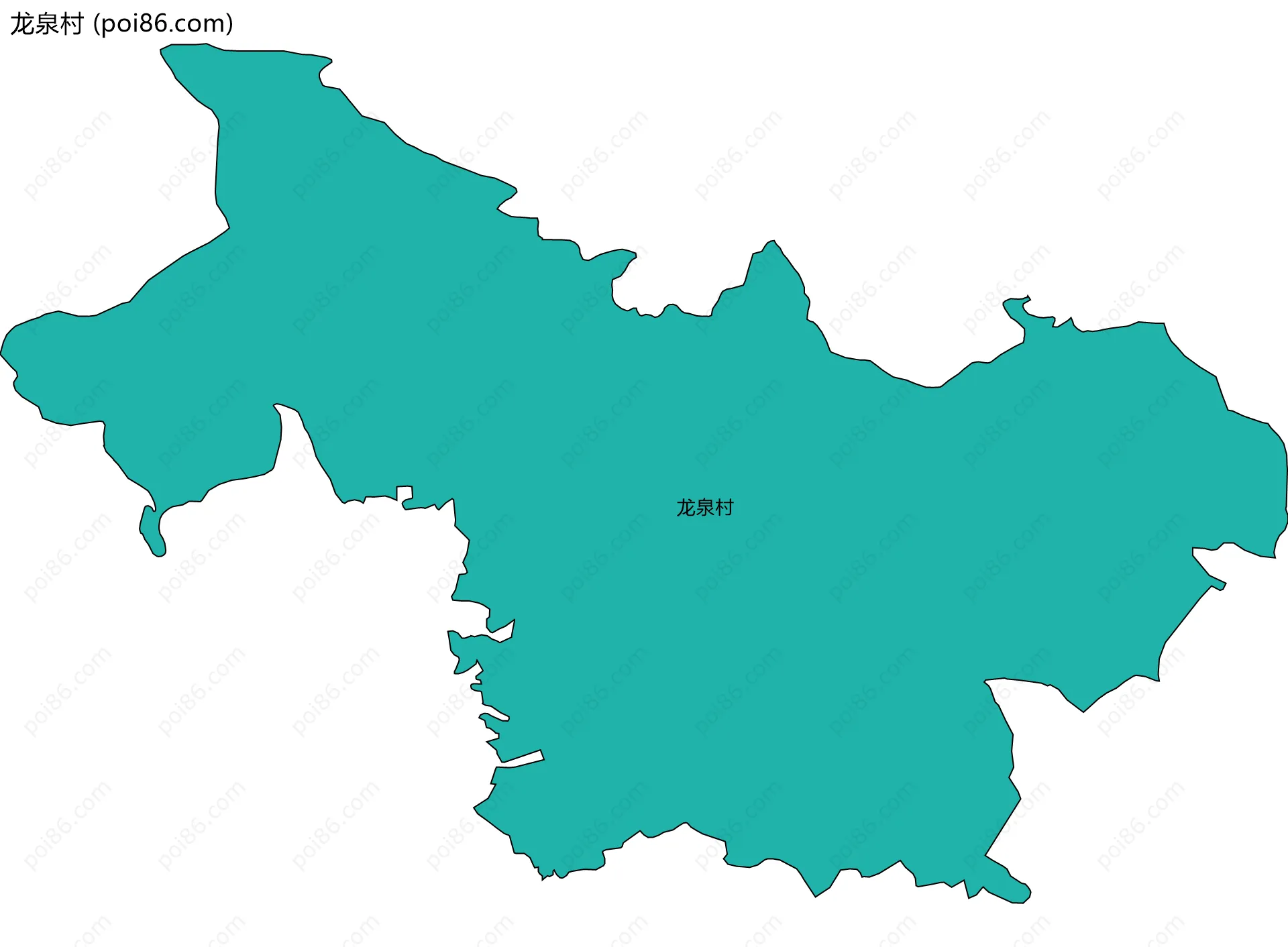 龙泉村边界地图