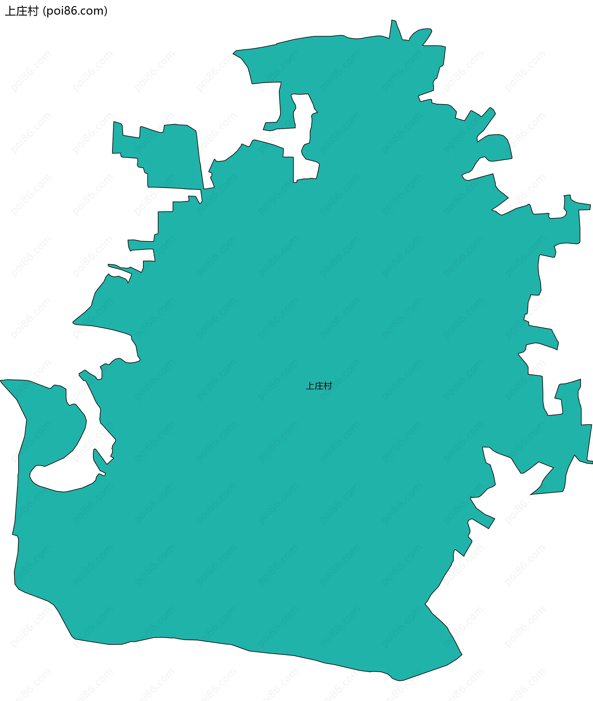 上庄村边界地图
