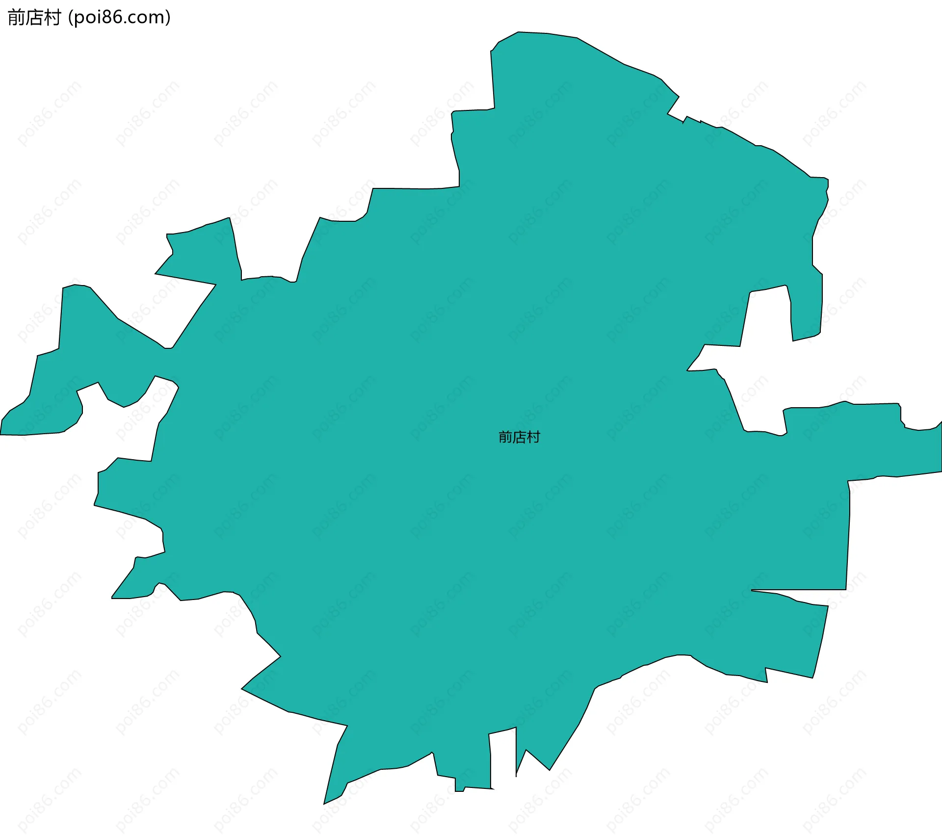 前店村边界地图