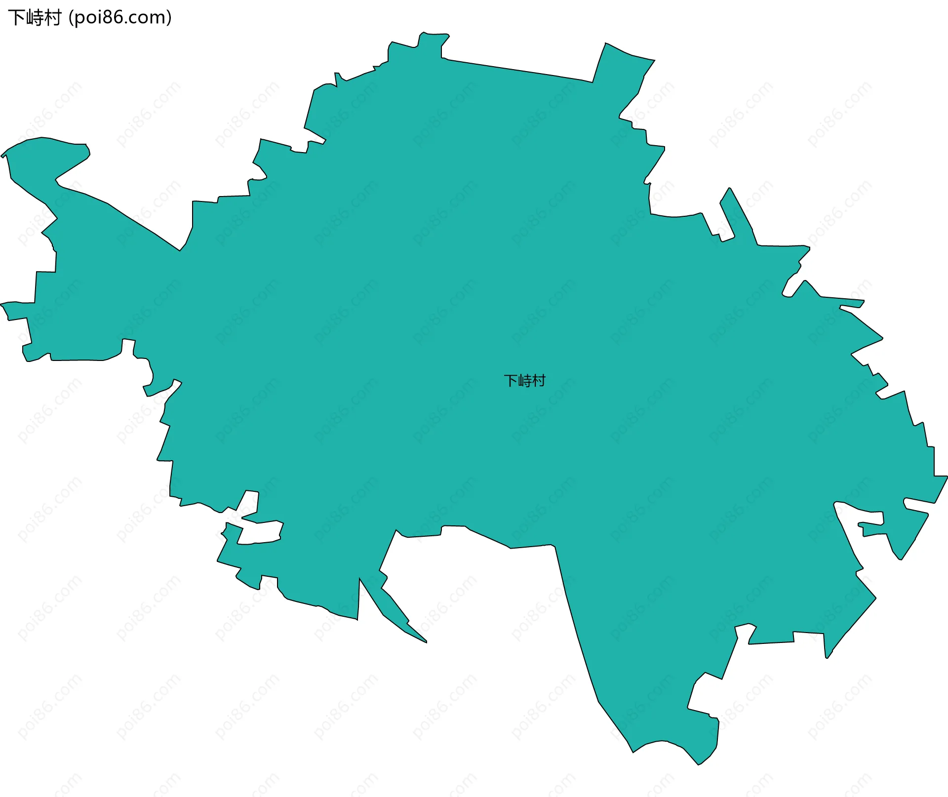 下峙村边界地图