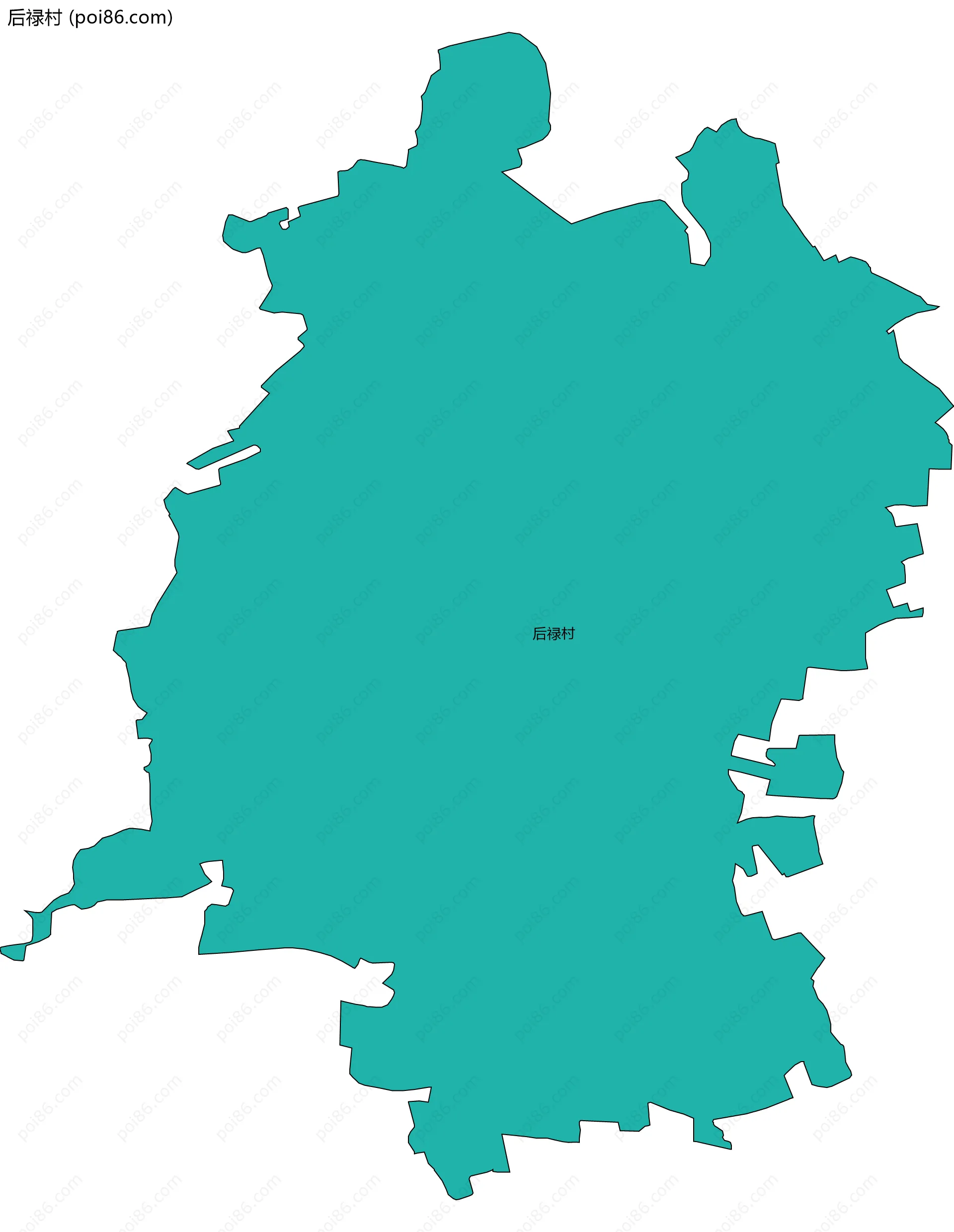 后禄村边界地图