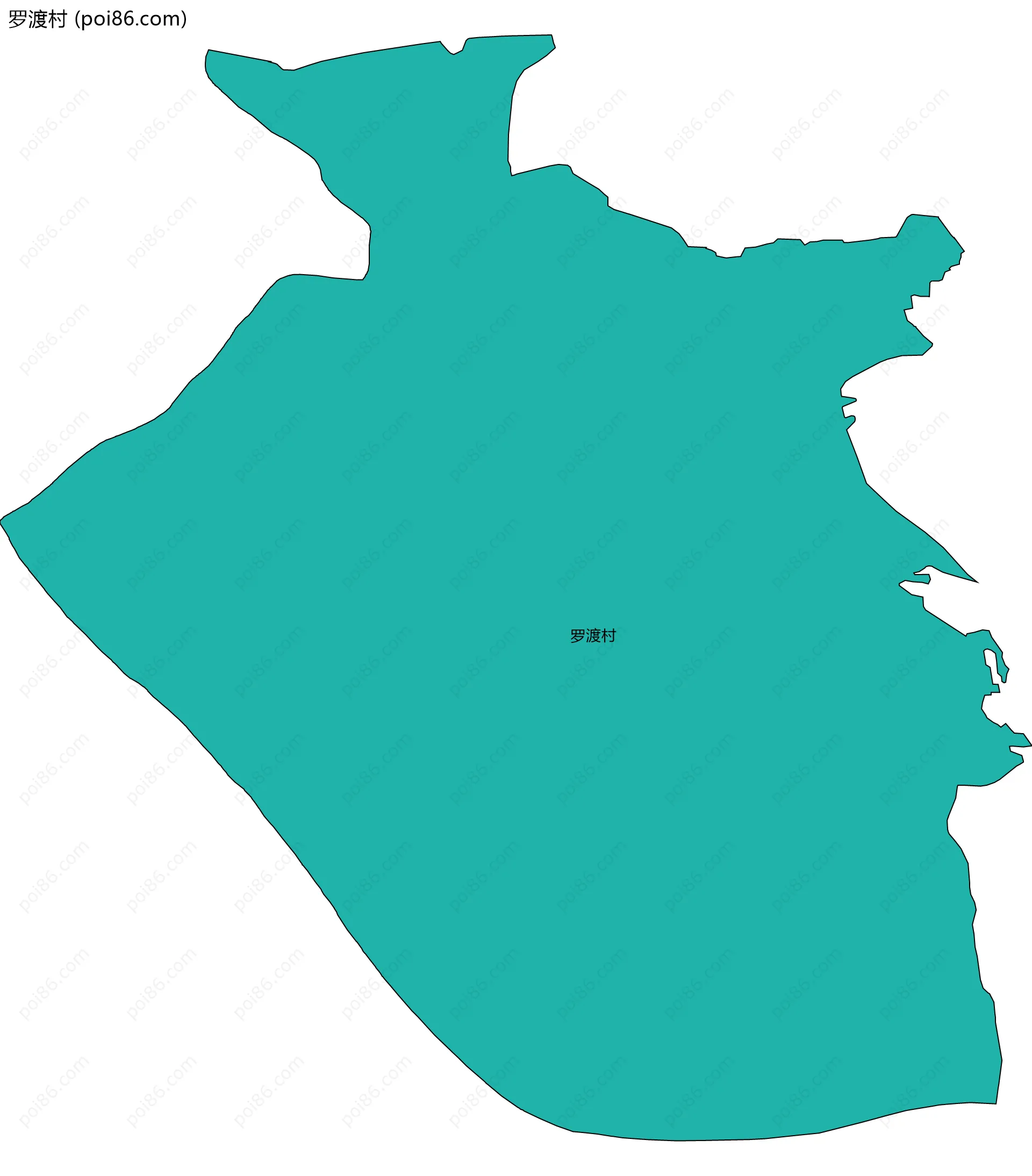 罗渡村边界地图