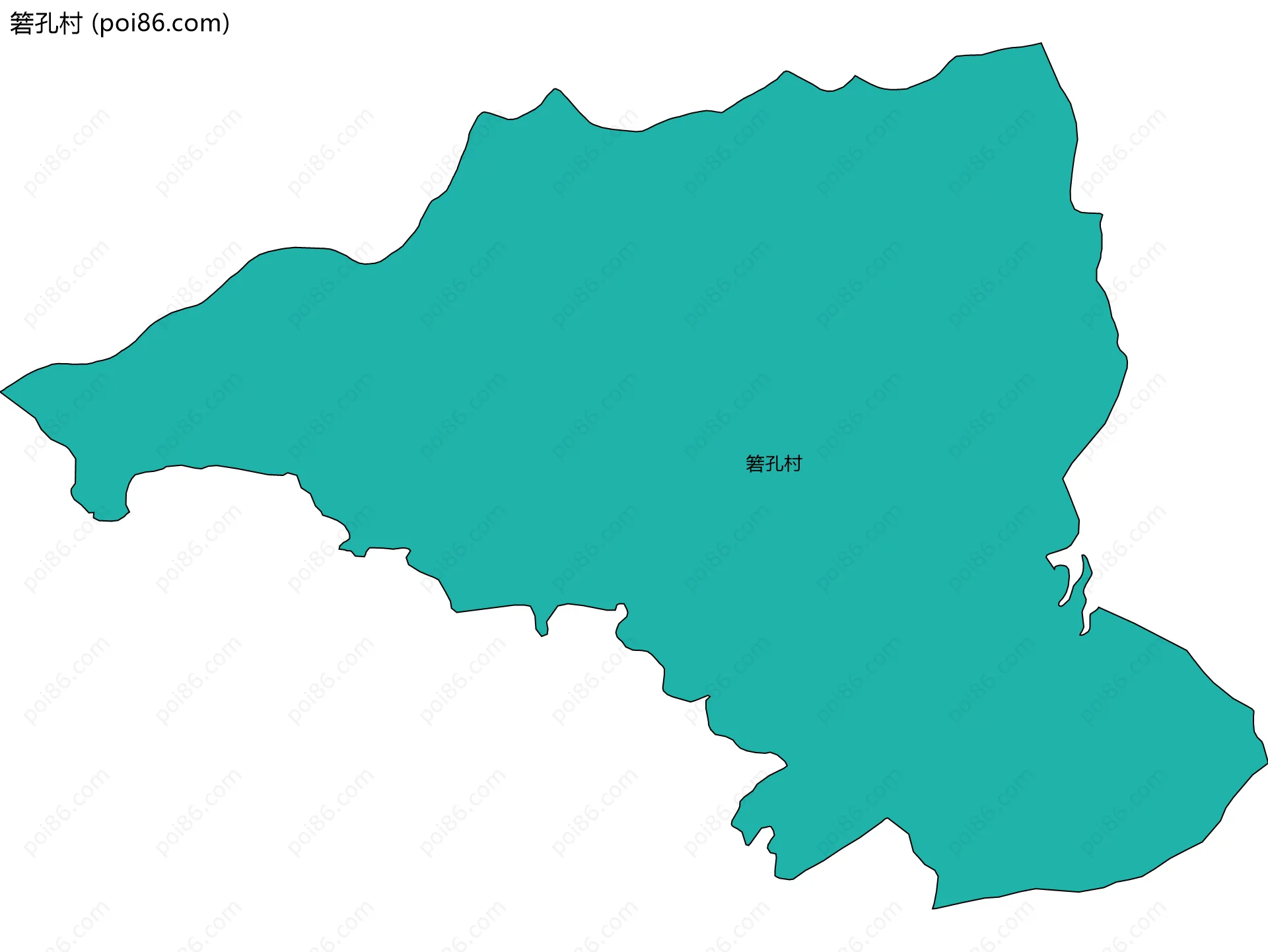 箬孔村边界地图