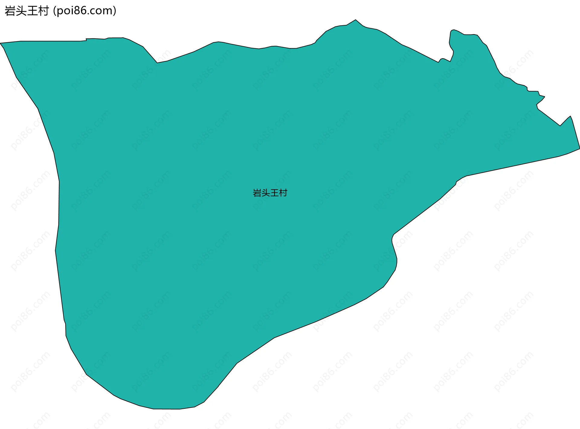 岩头王村边界地图