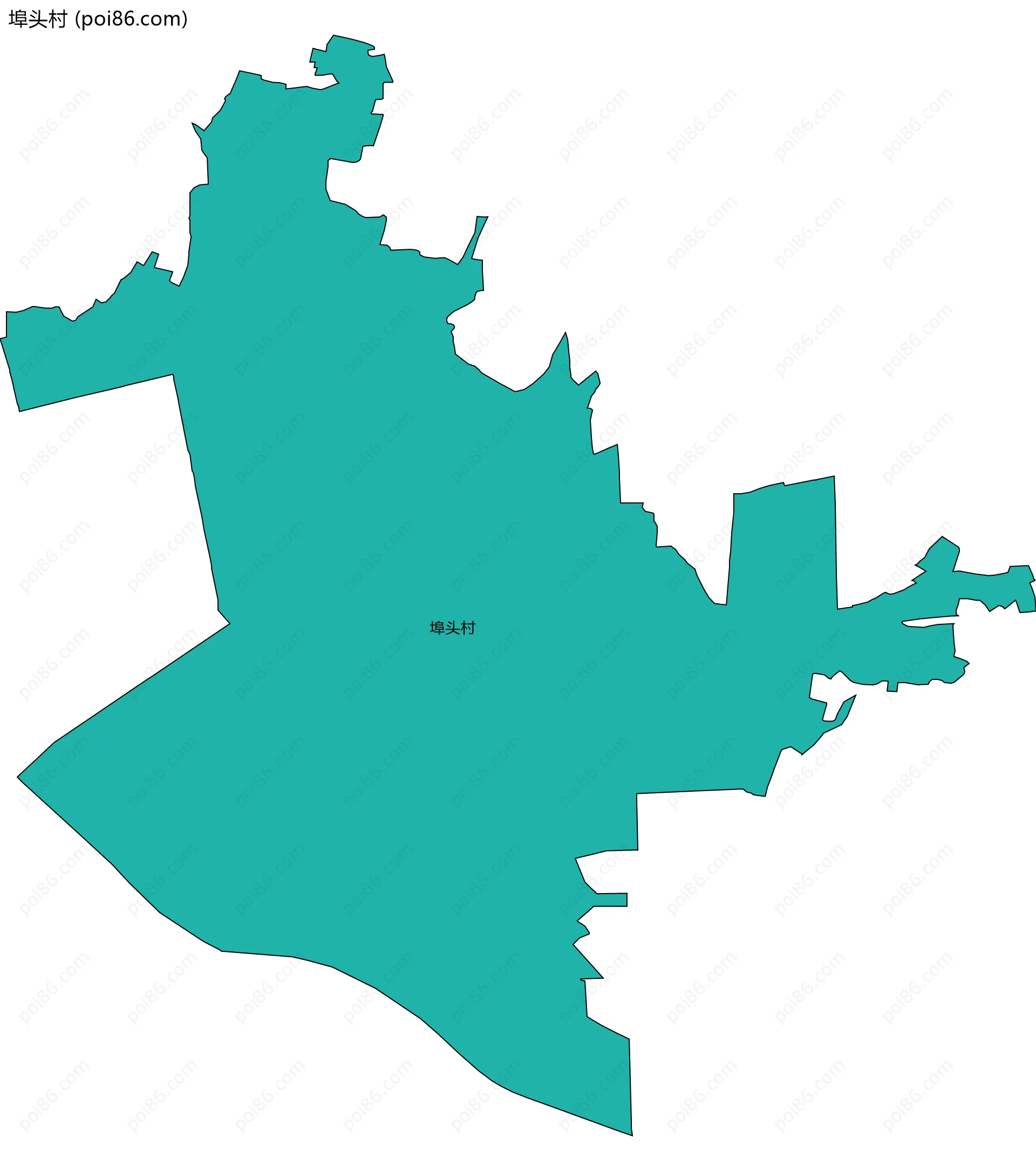 埠头村边界地图