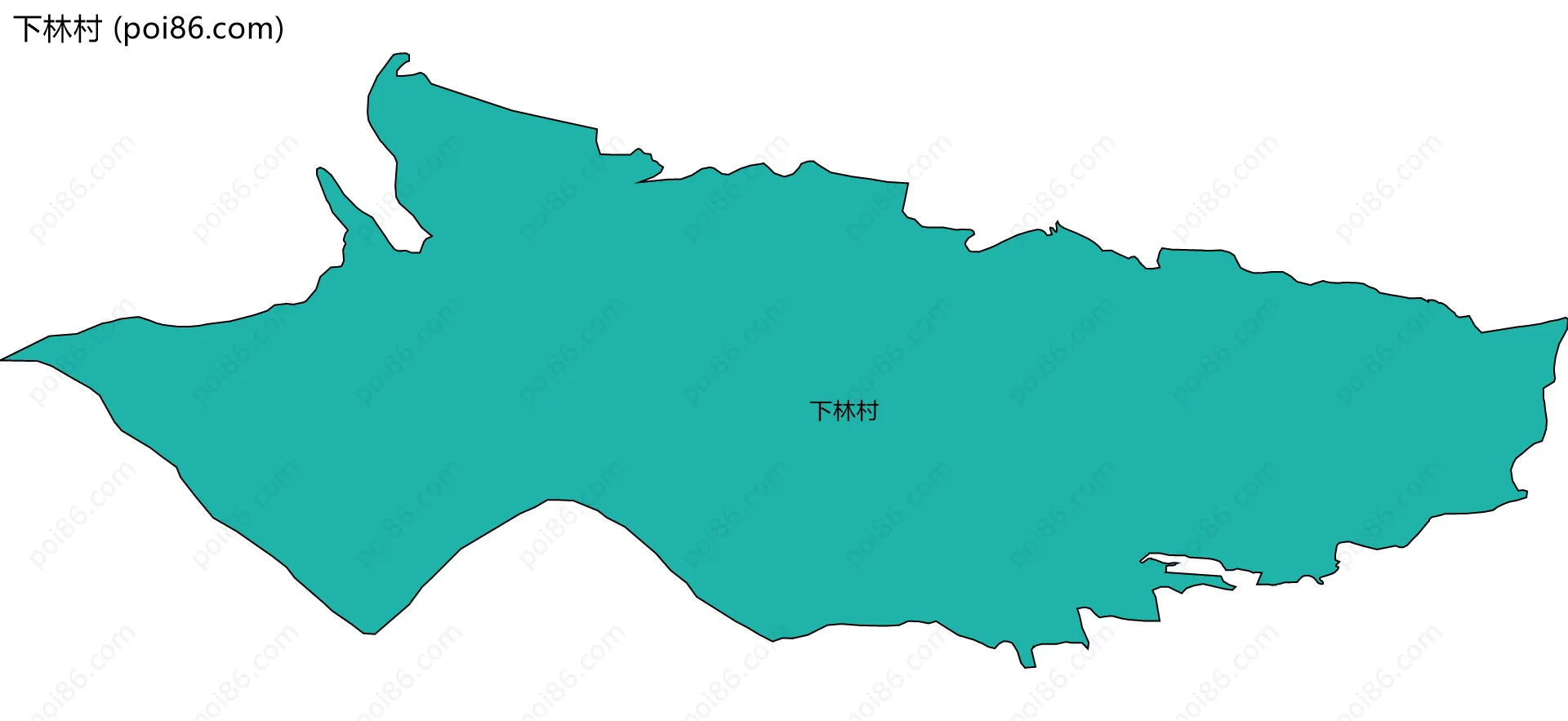 下林村边界地图