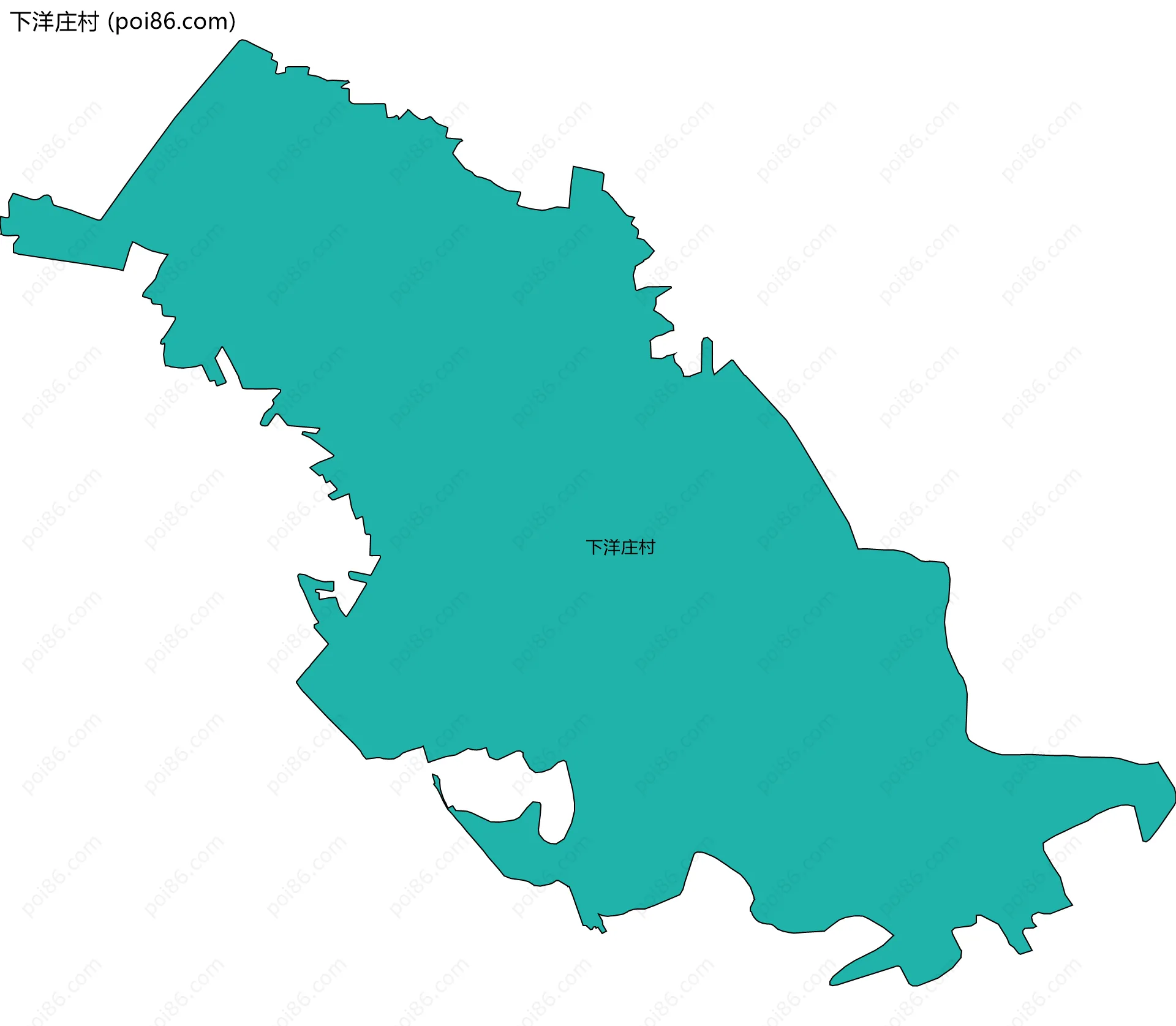 下洋庄村边界地图