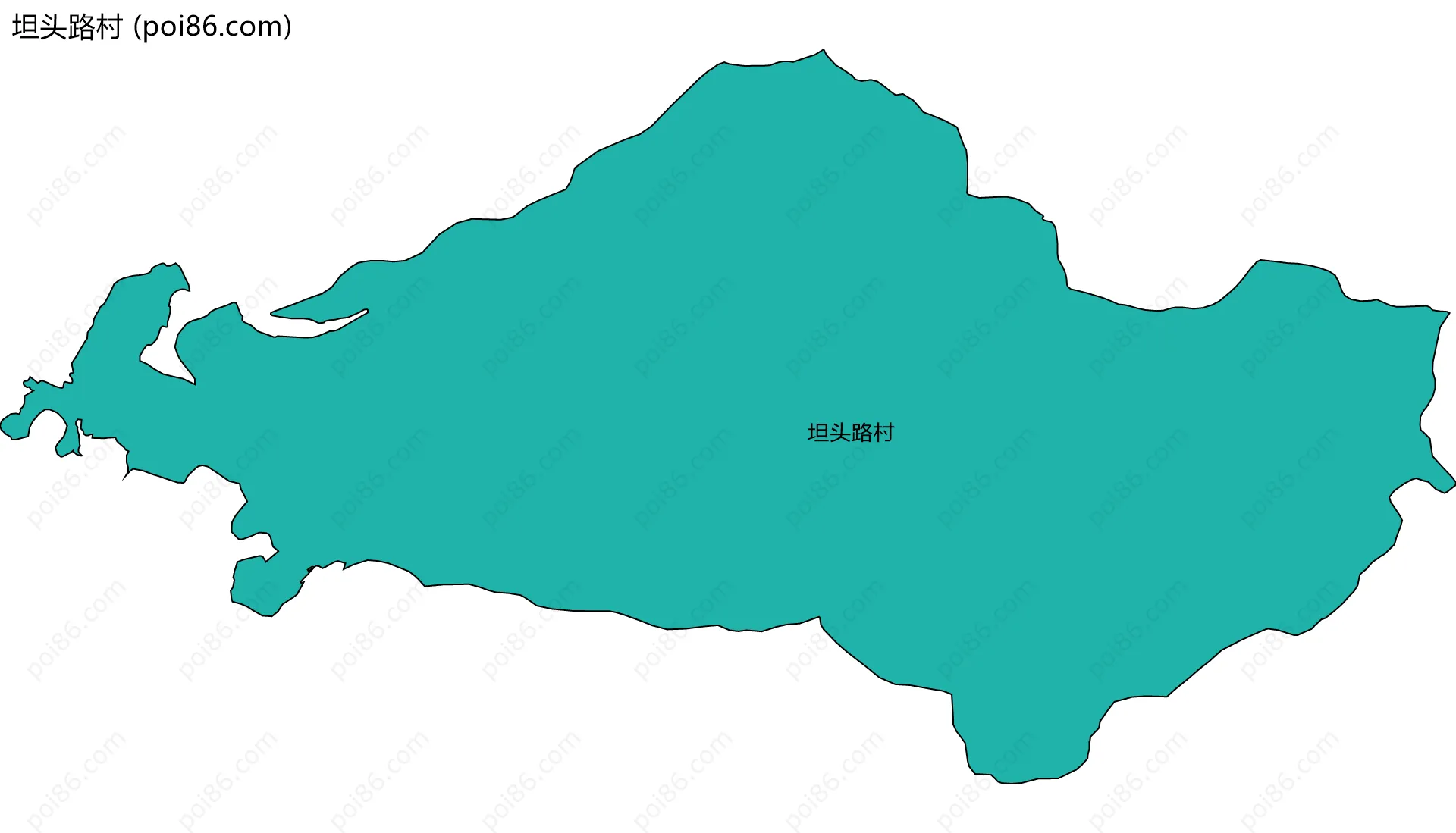 坦头路村边界地图