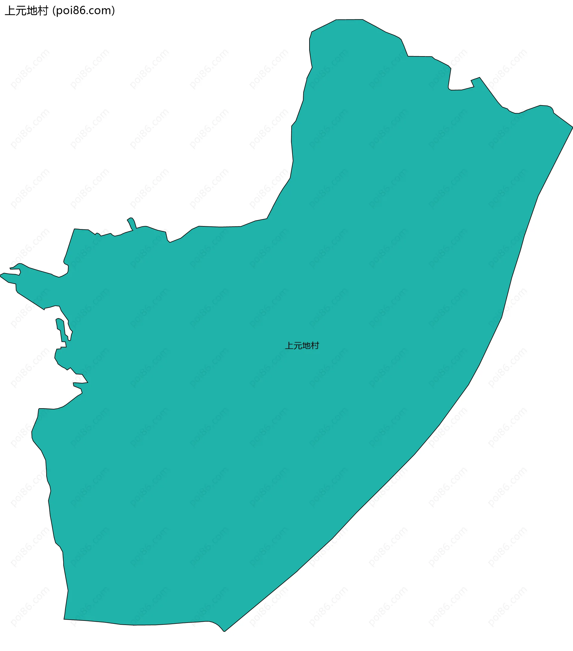 上元地村边界地图