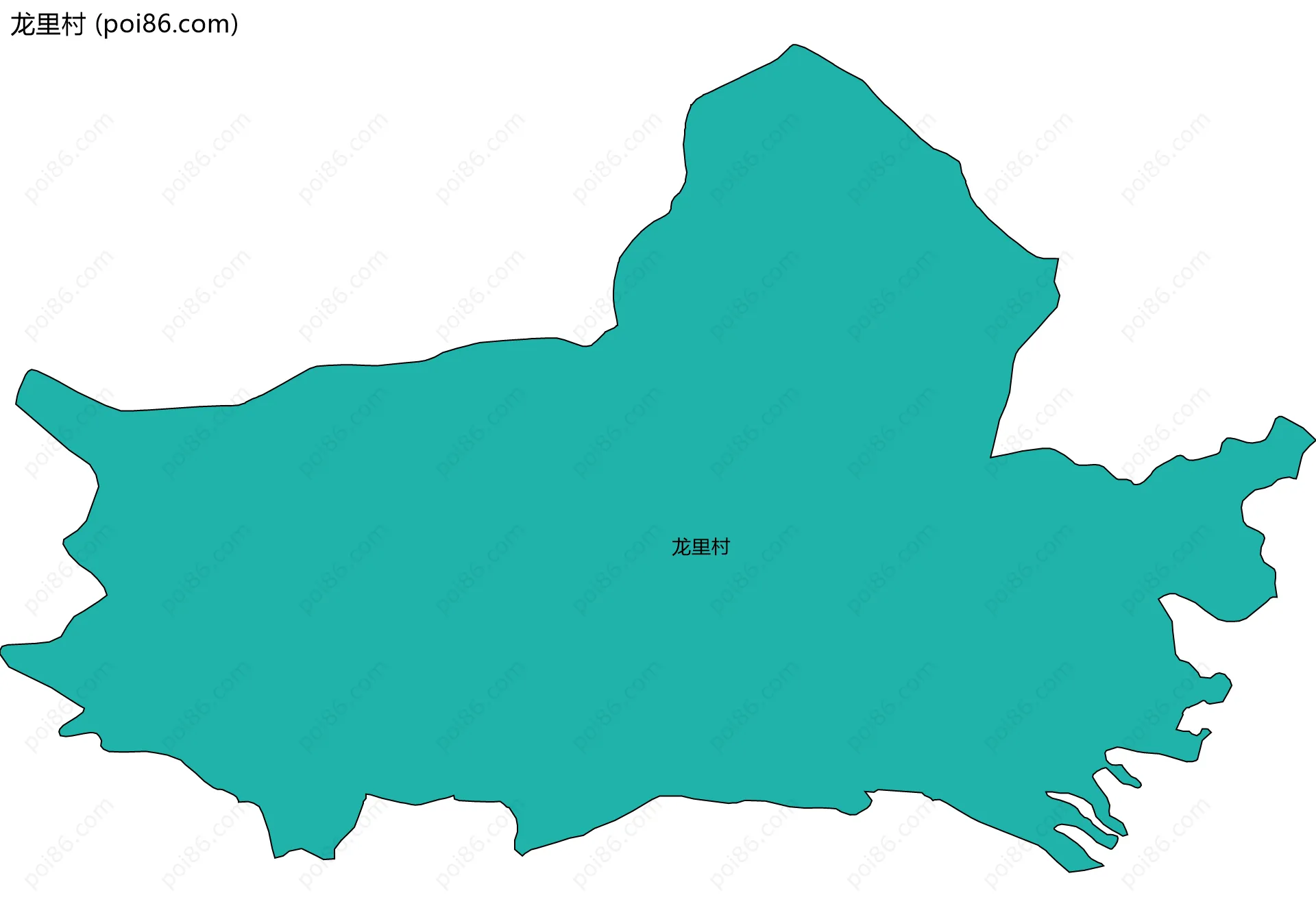 龙里村边界地图