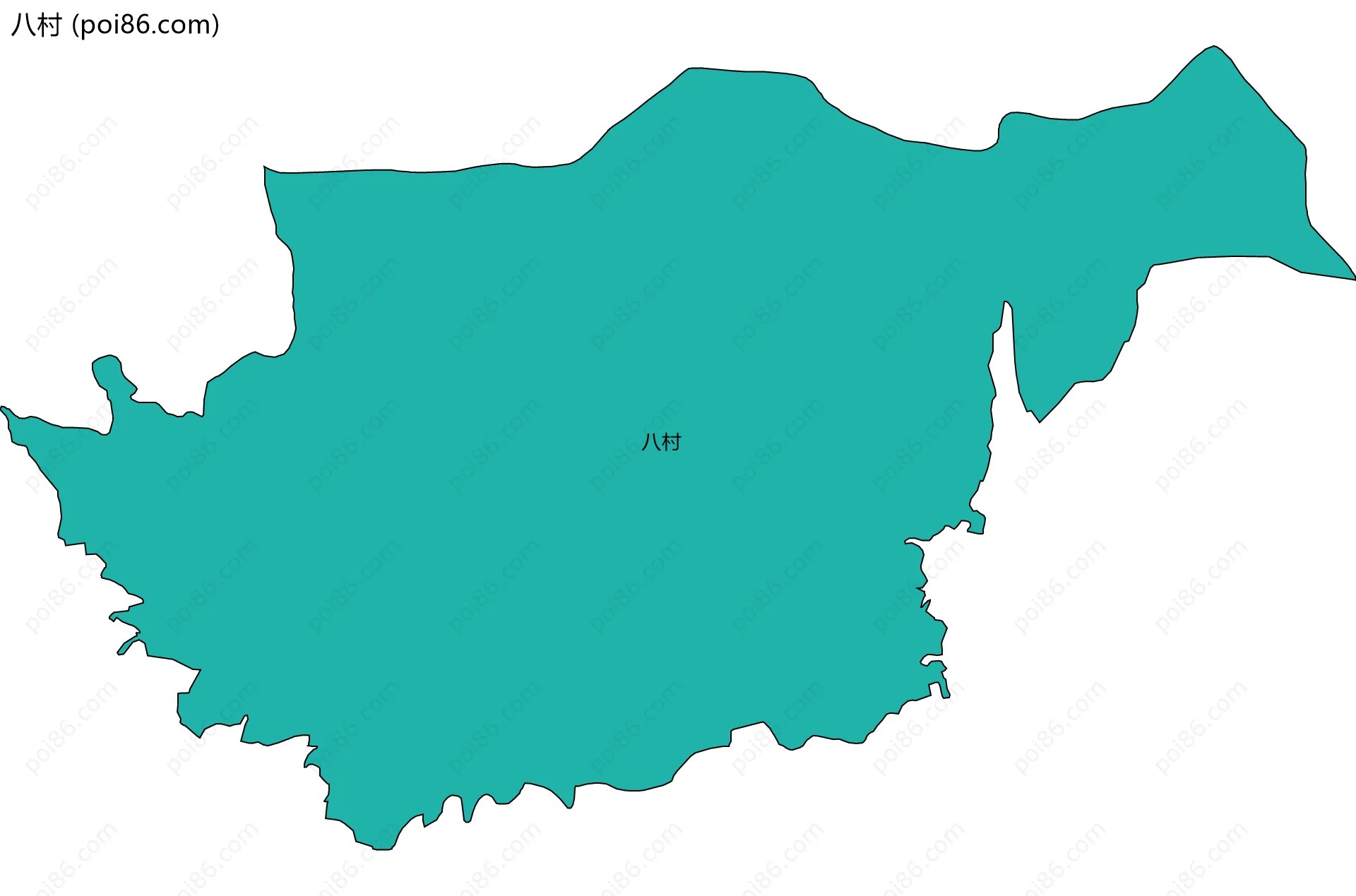 八村边界地图