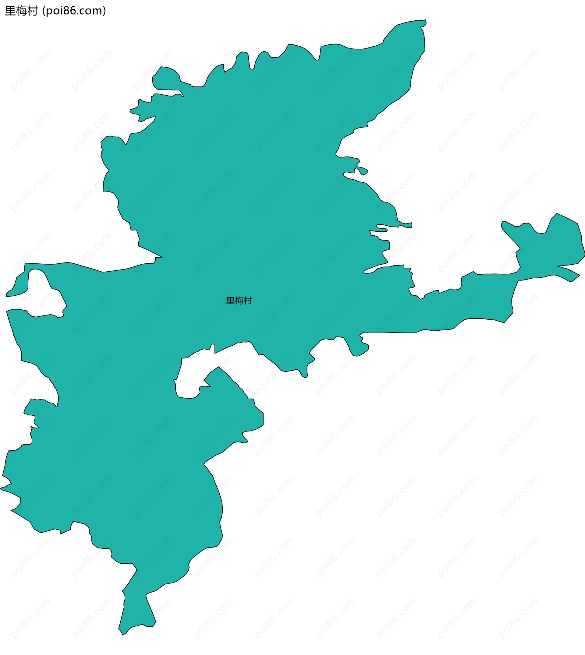 里梅村边界地图