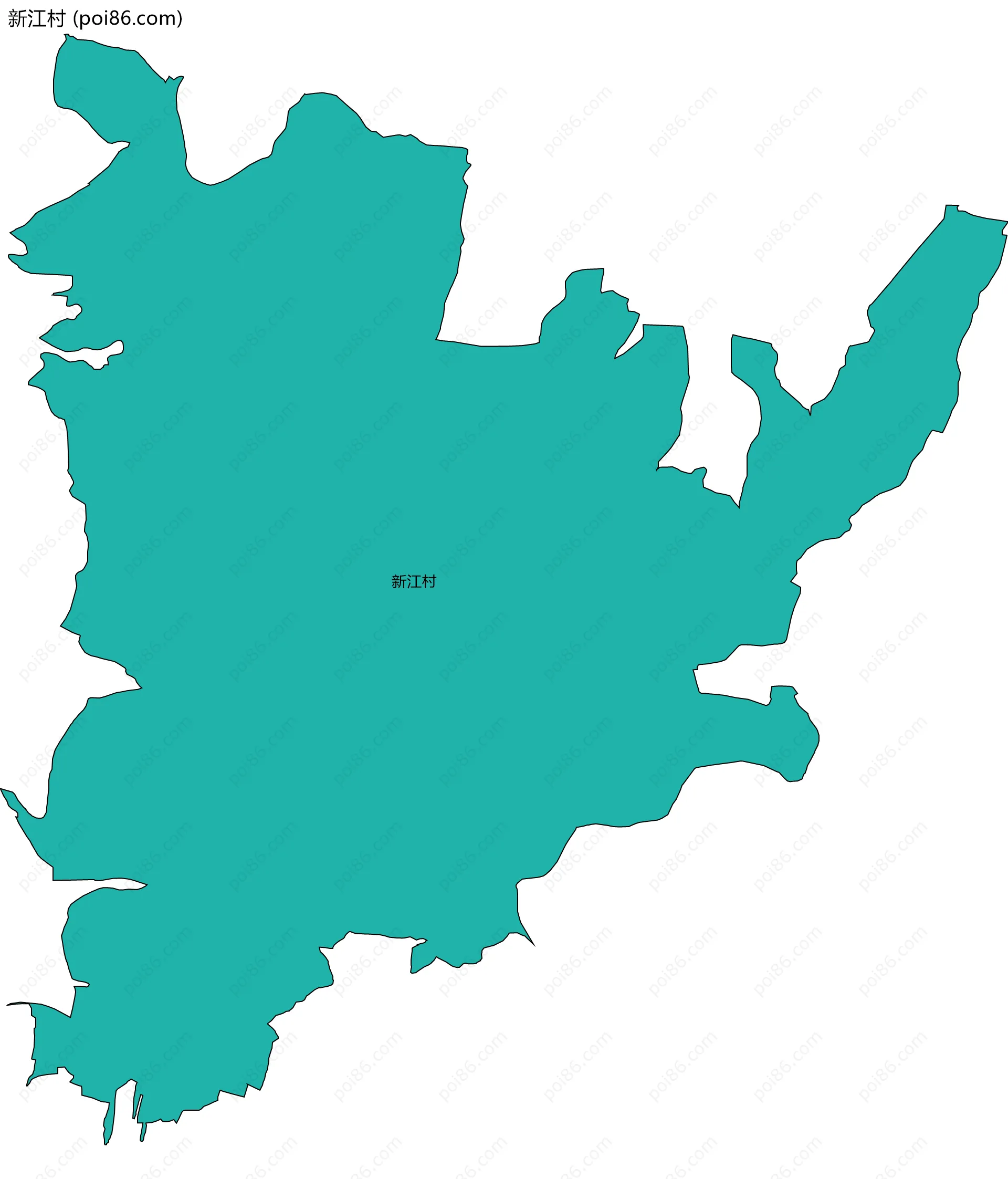 新江村边界地图