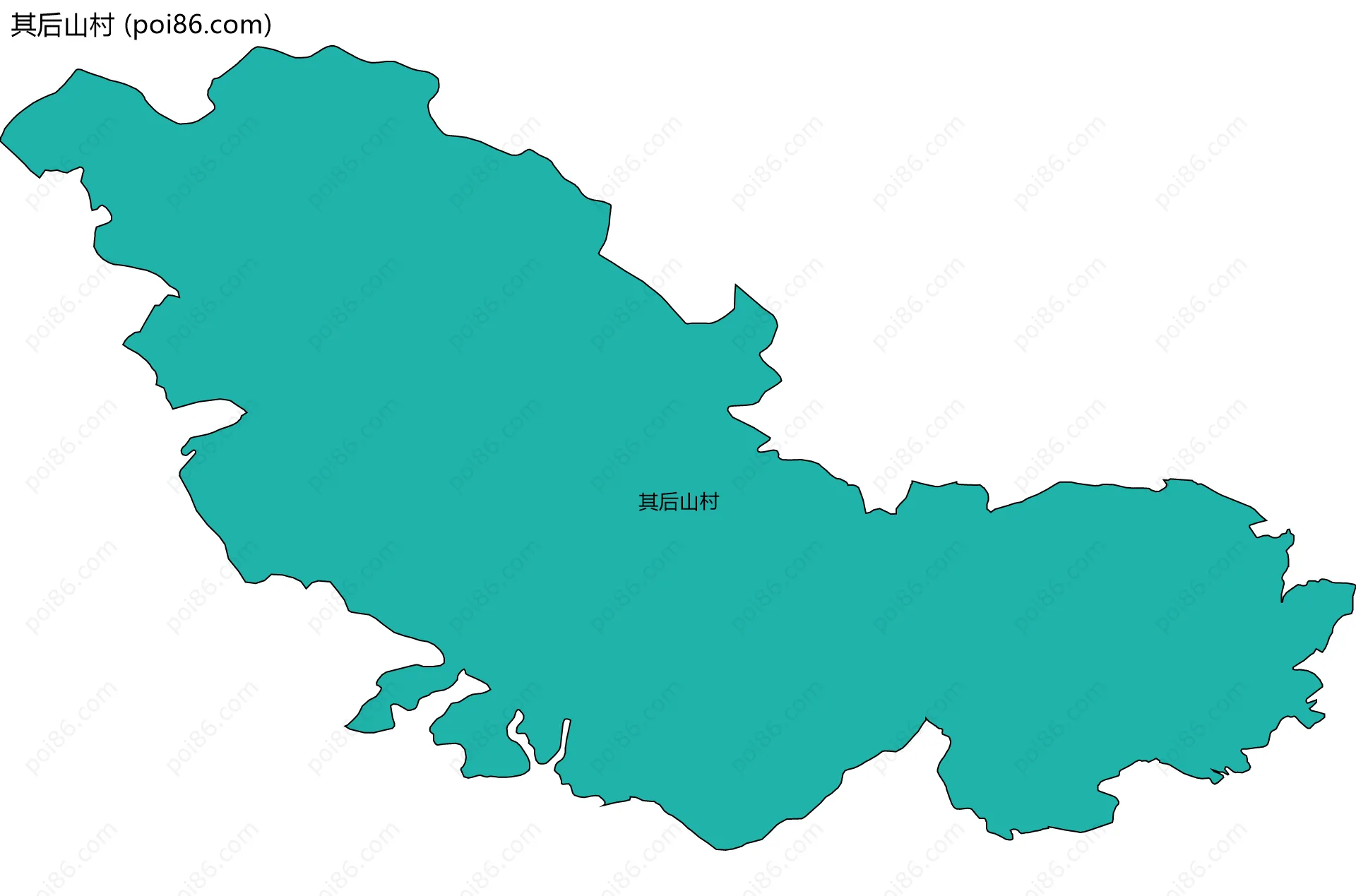 其后山村边界地图