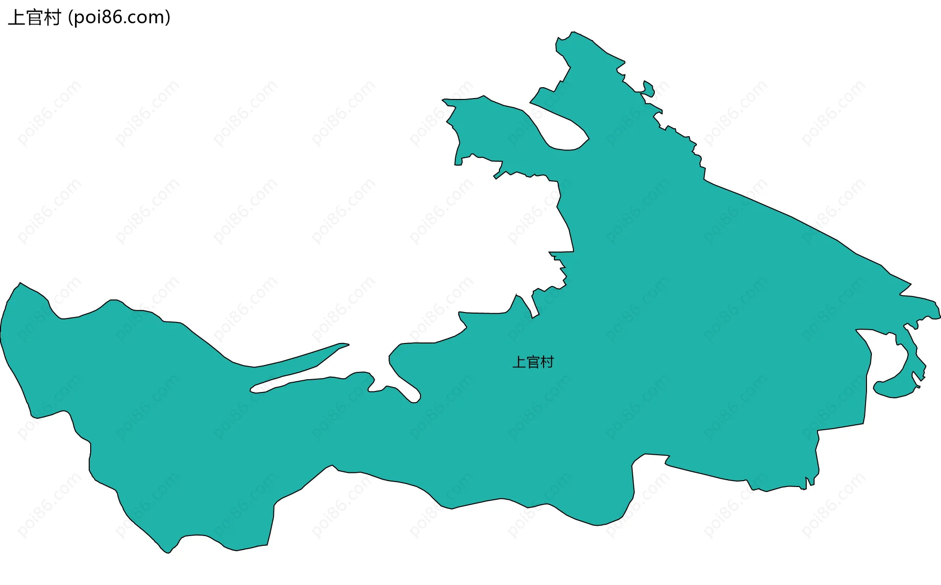 上官村边界地图