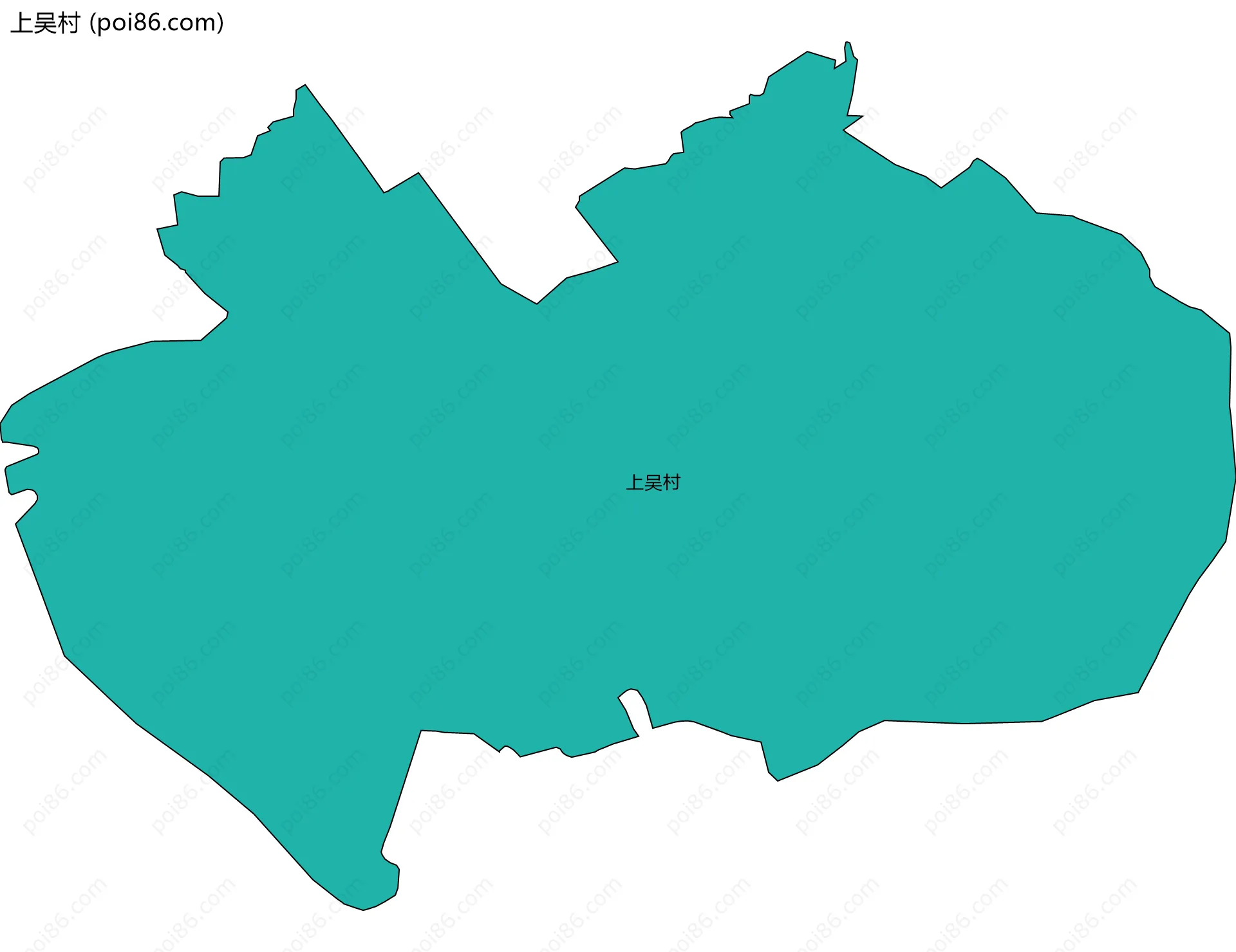 上吴村边界地图