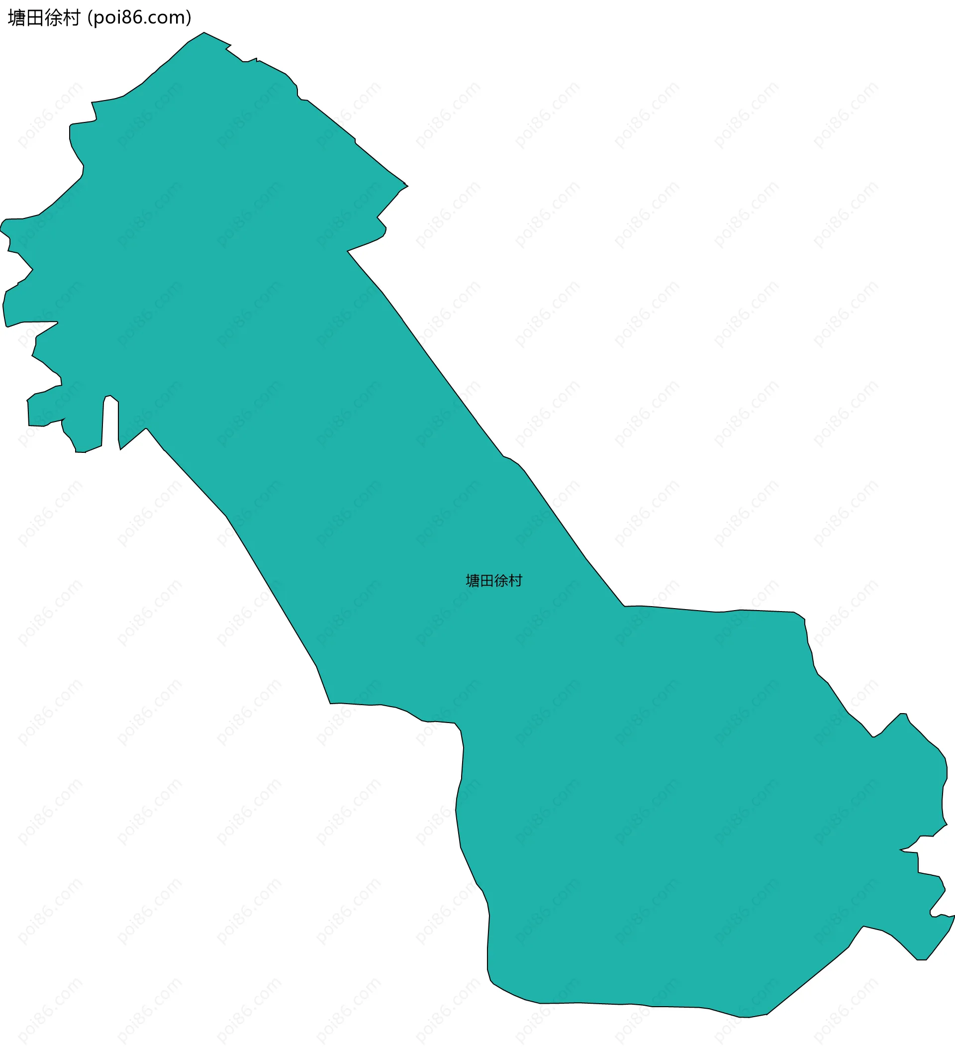 塘田徐村边界地图