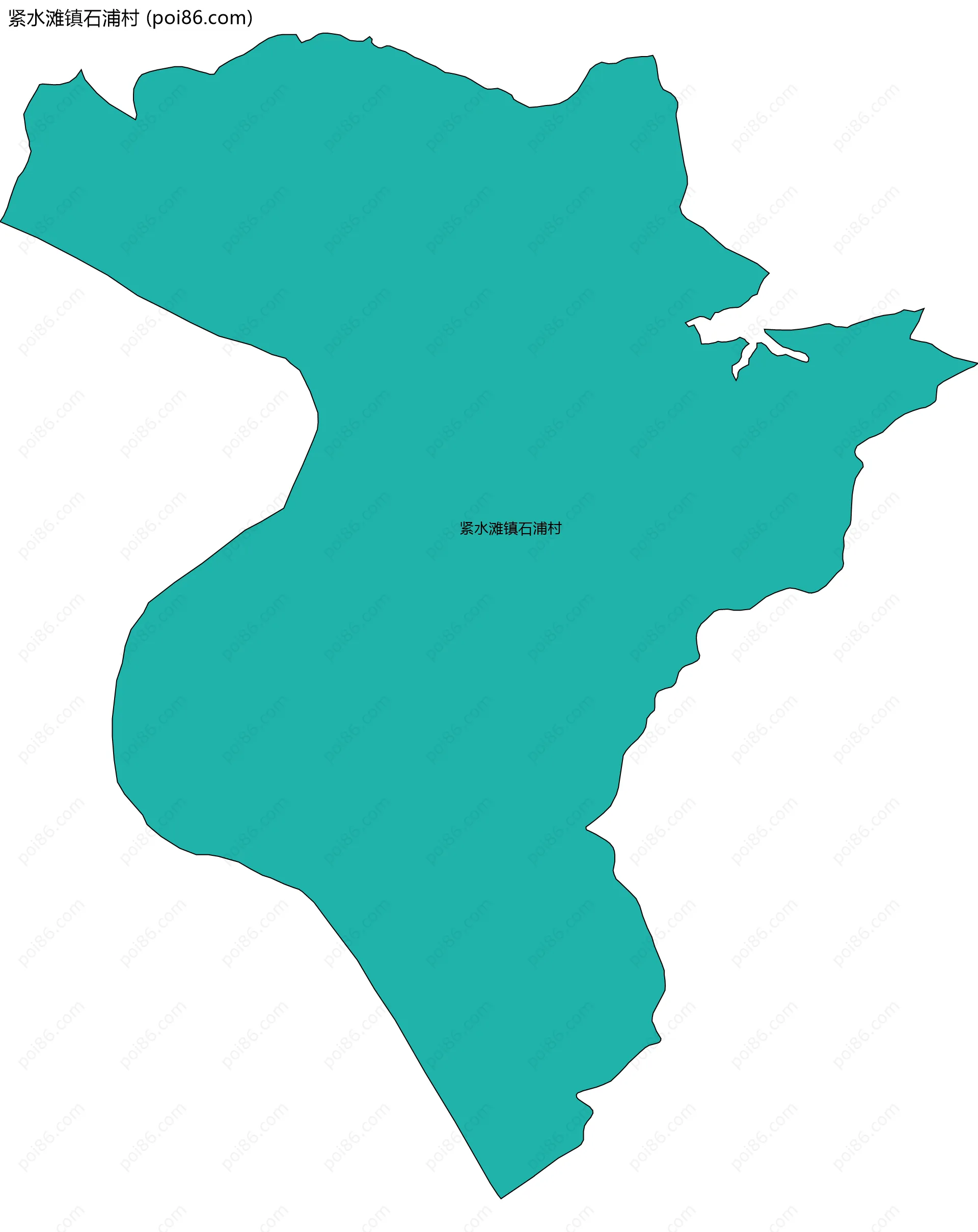 紧水滩镇石浦村边界地图