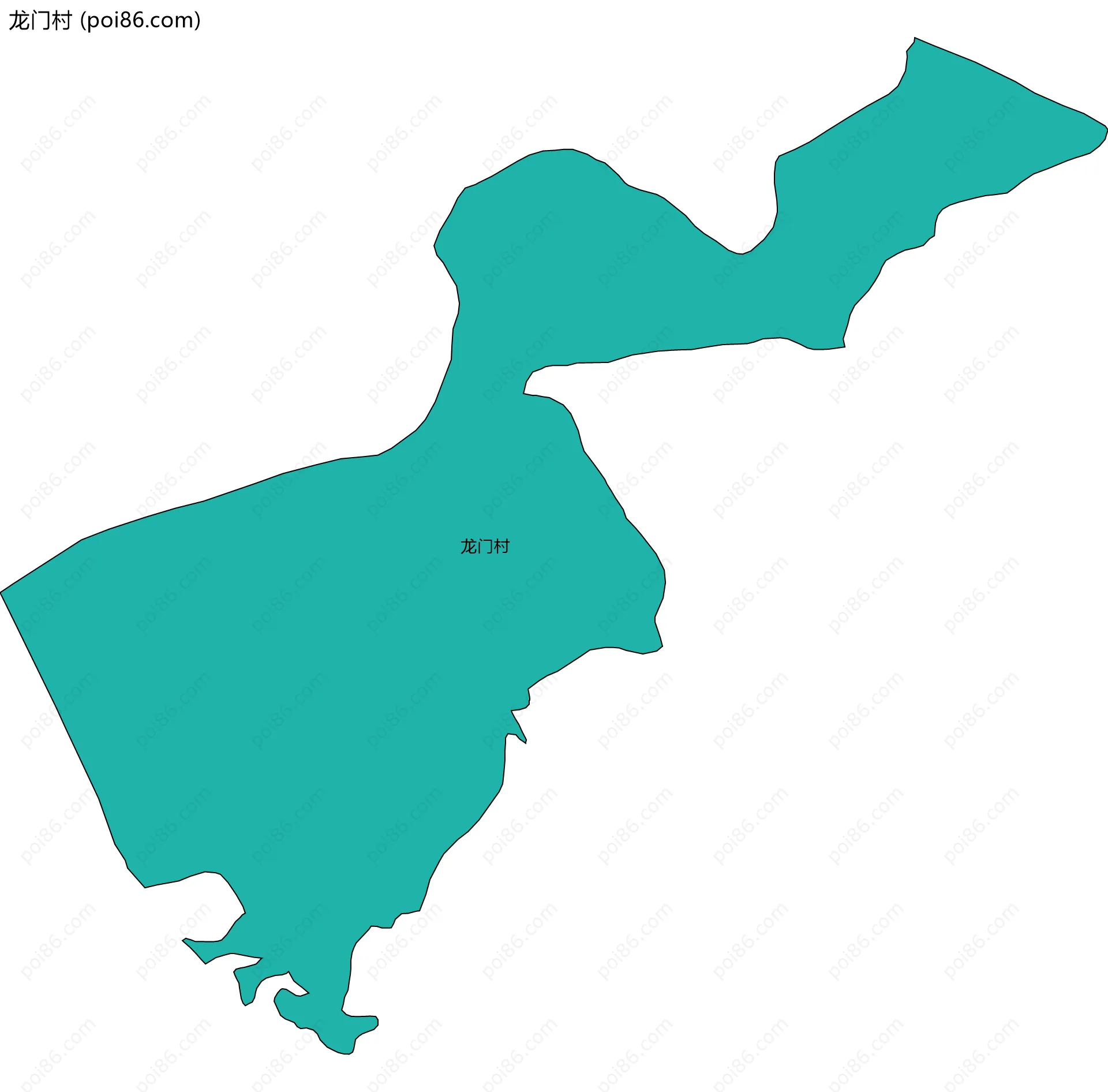 龙门村边界地图