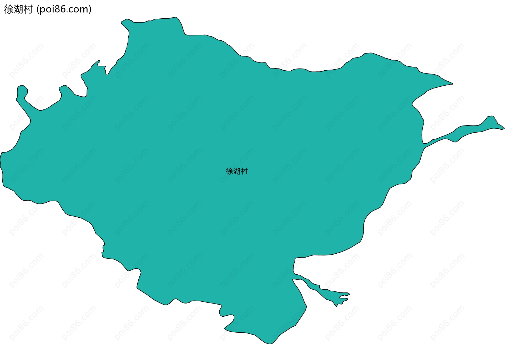 徐湖村边界地图