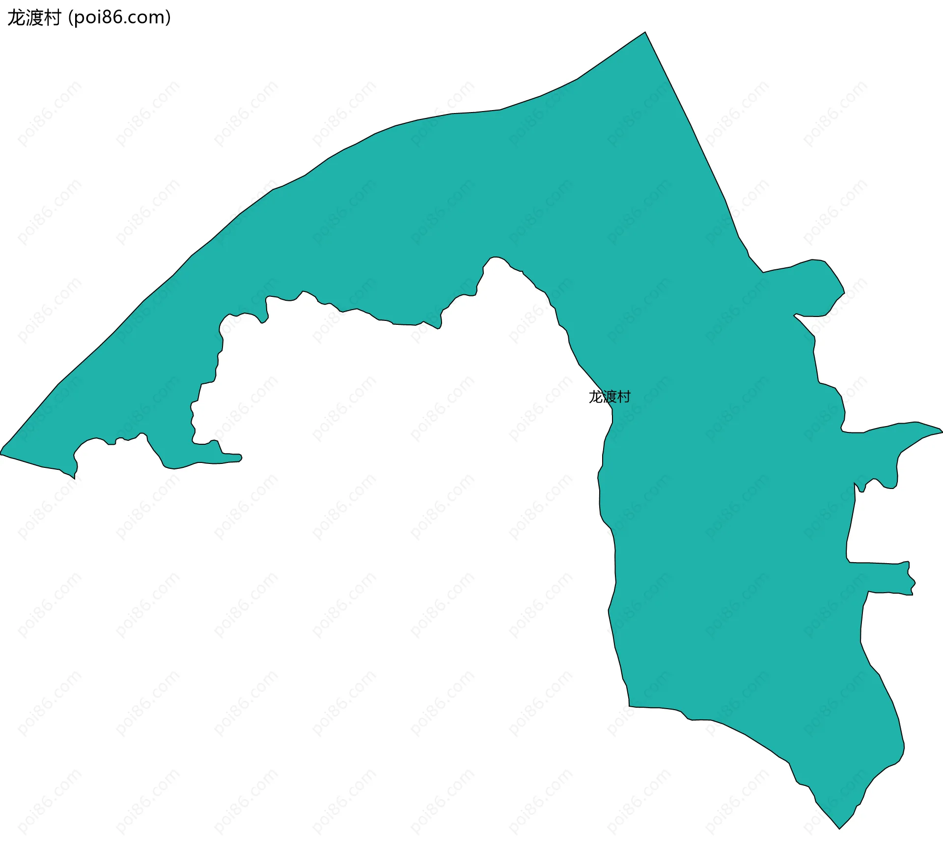 龙渡村边界地图