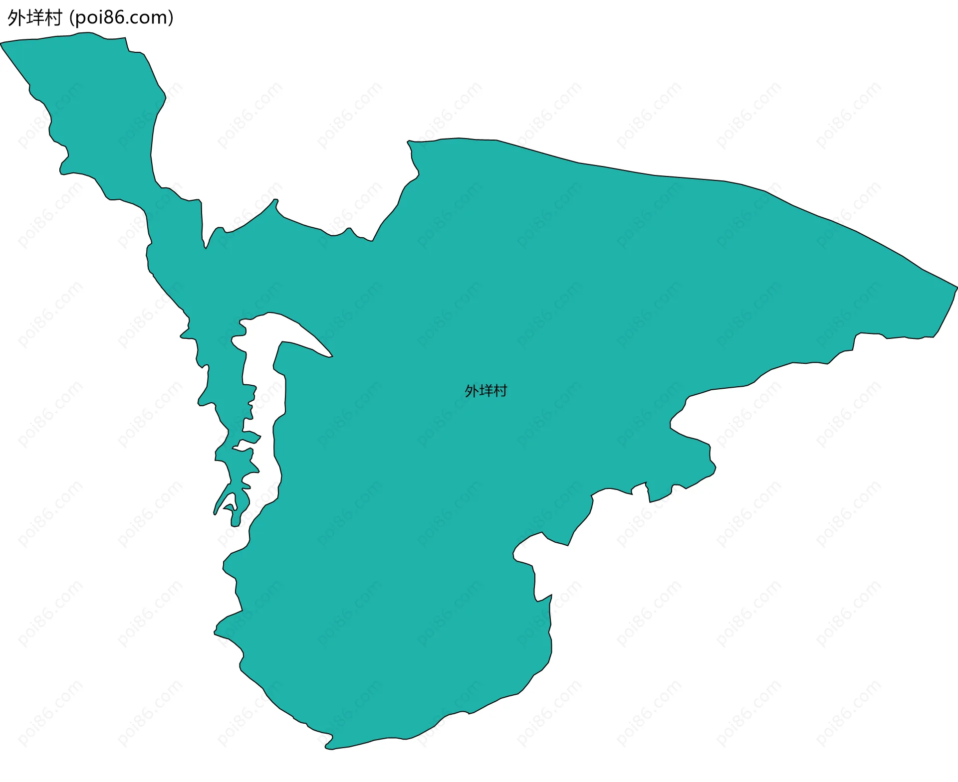 外垟村边界地图