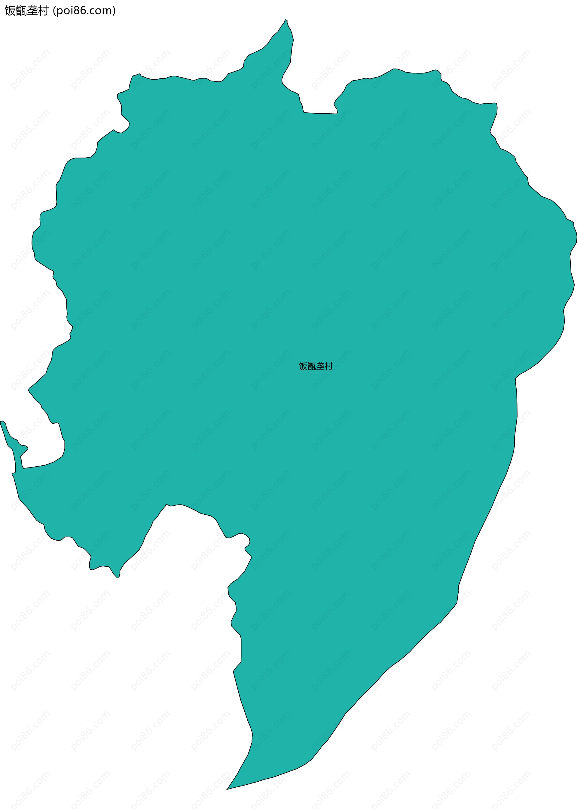 饭甑垄村边界地图