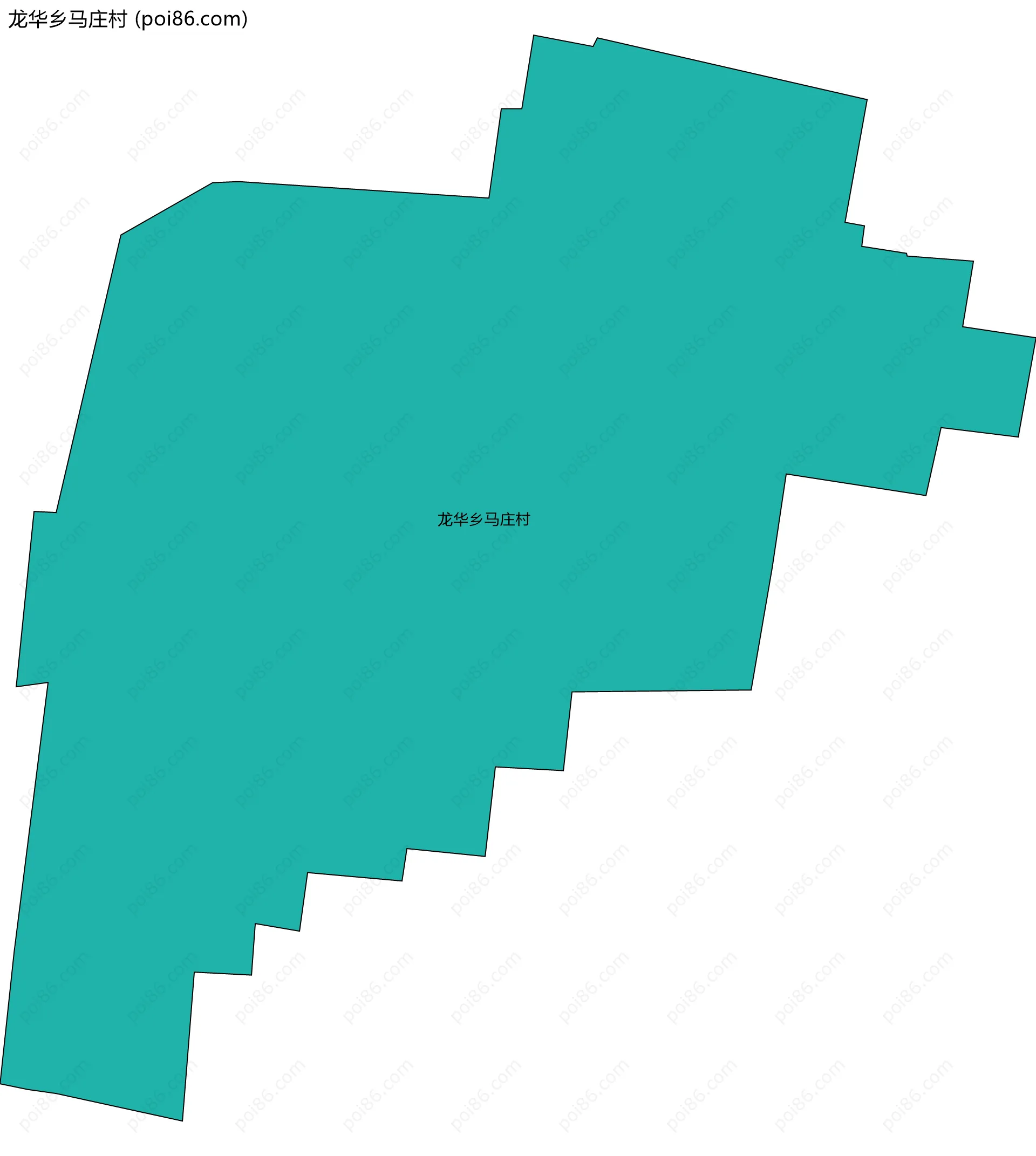 龙华乡马庄村边界地图