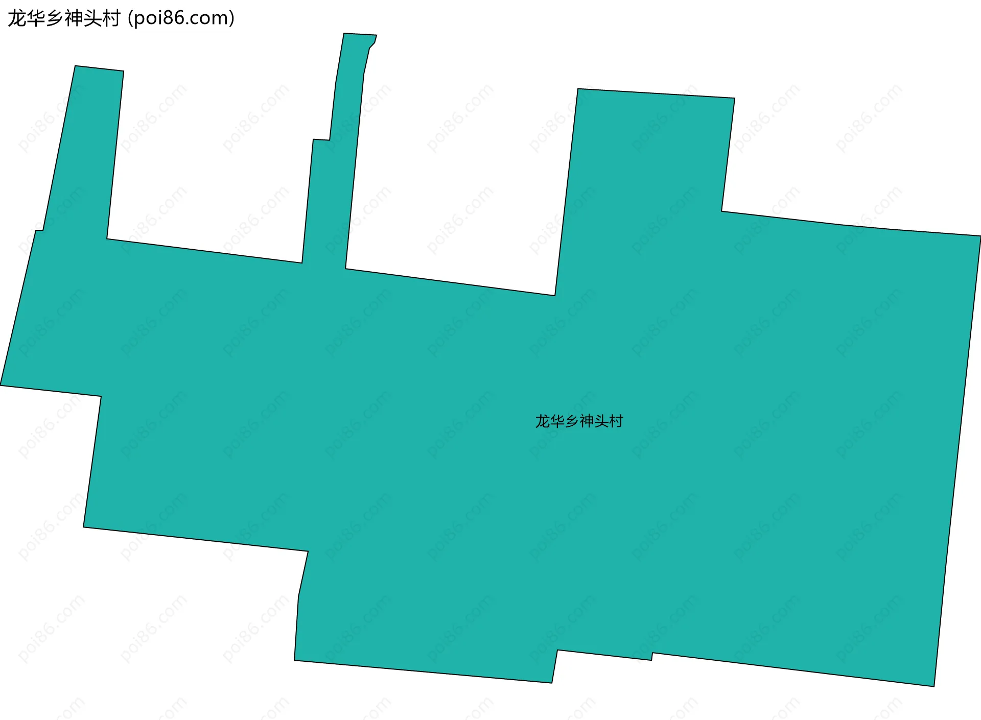 龙华乡神头村边界地图