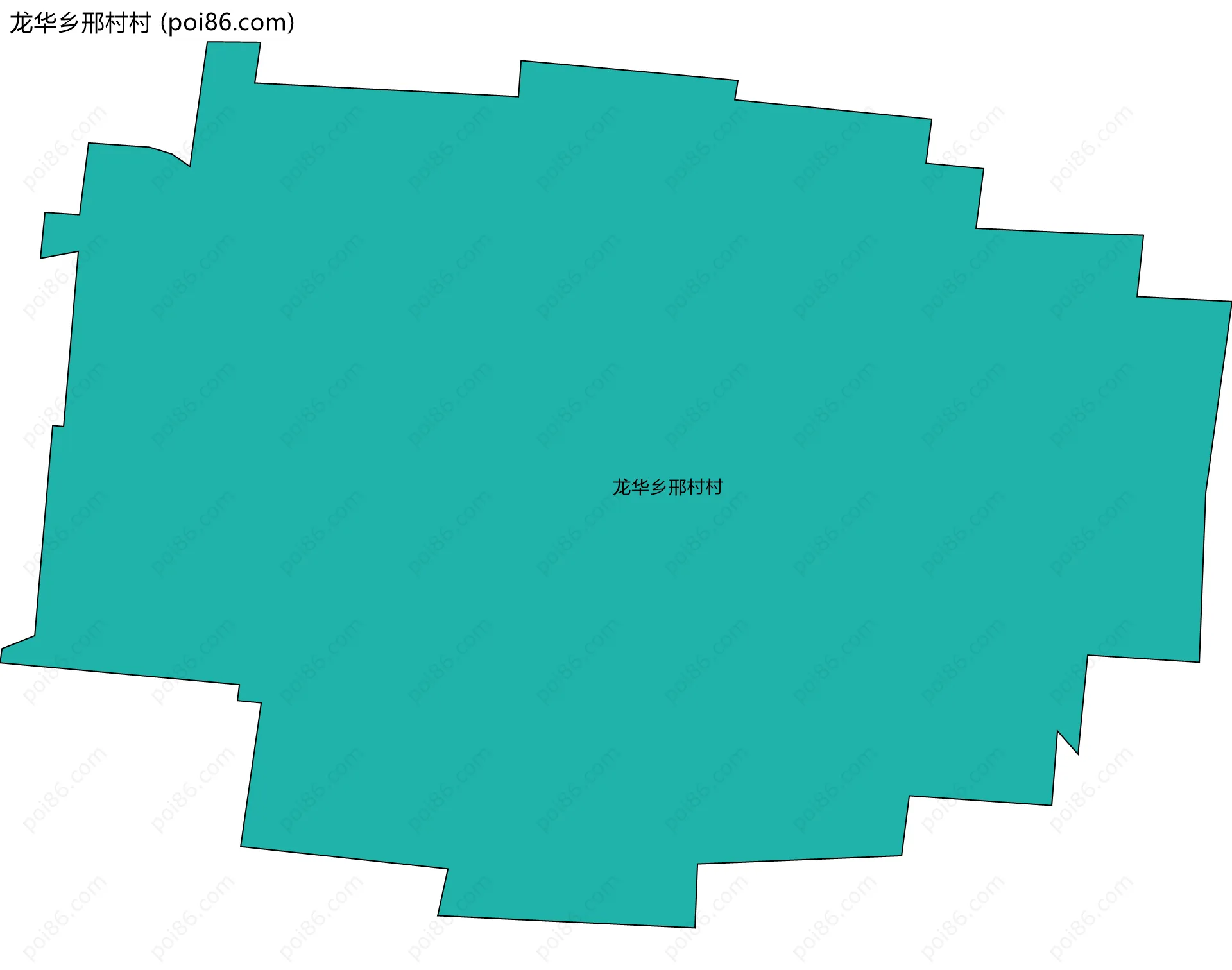 龙华乡邢村村边界地图