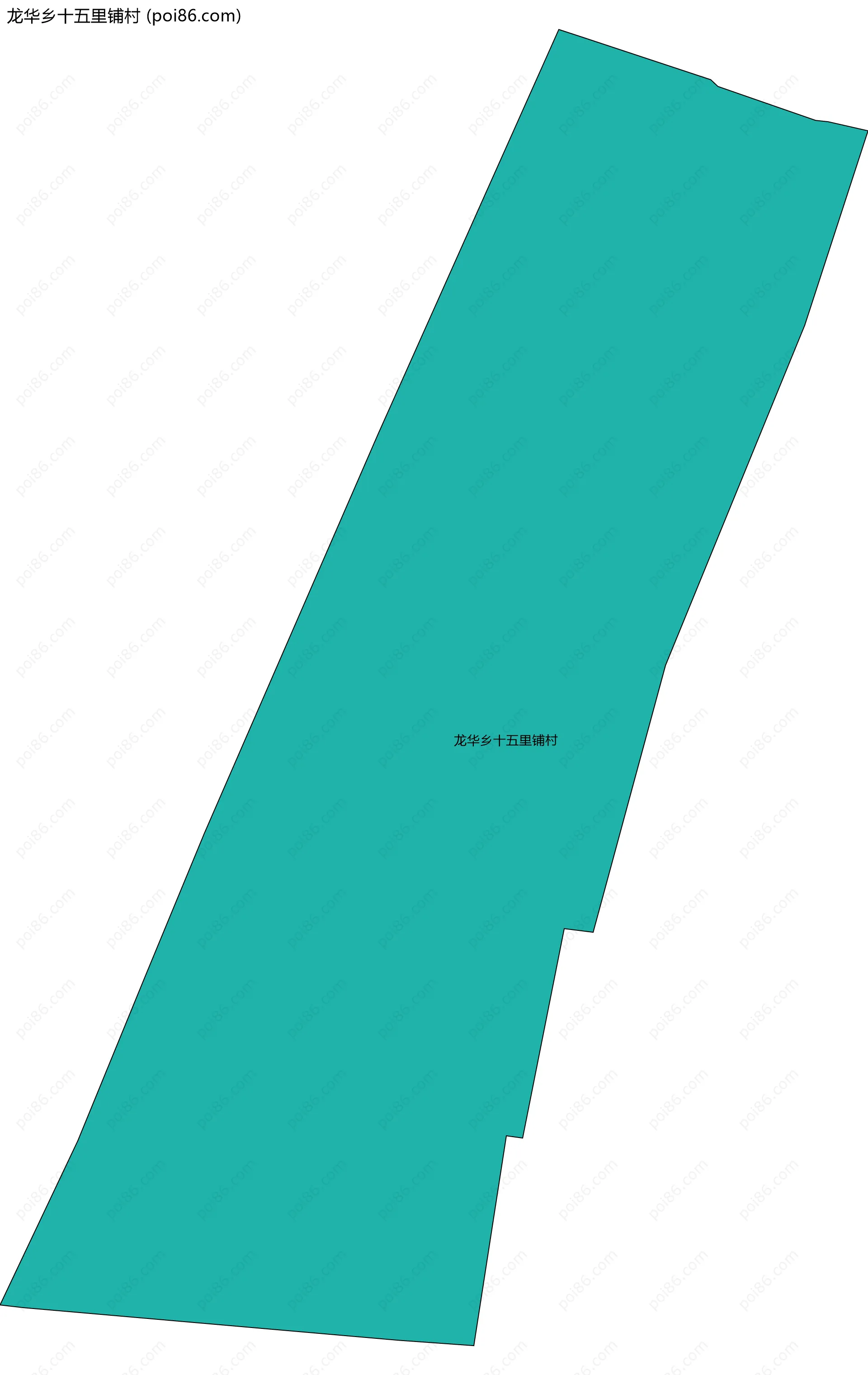 龙华乡十五里铺村边界地图