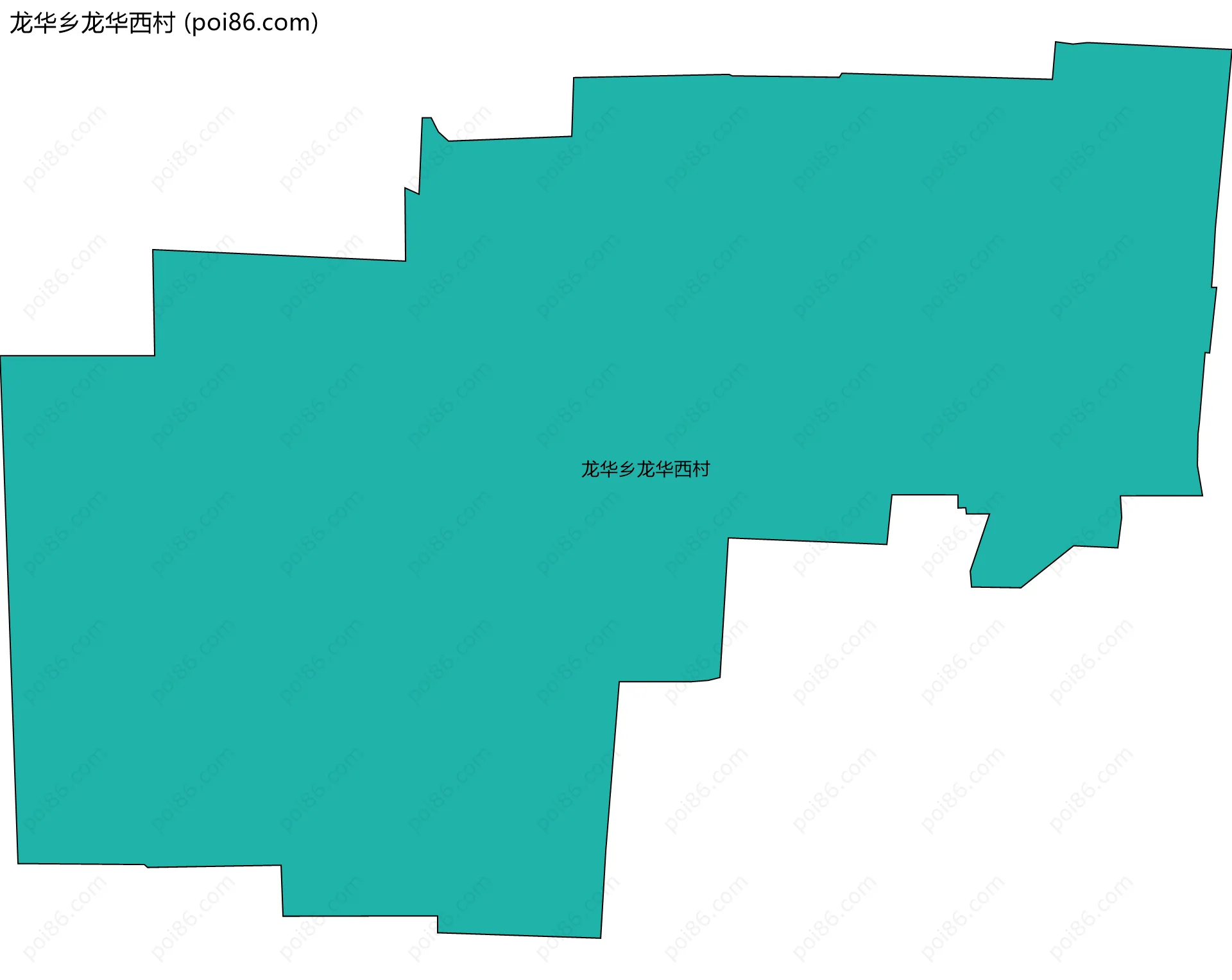 龙华乡龙华西村边界地图