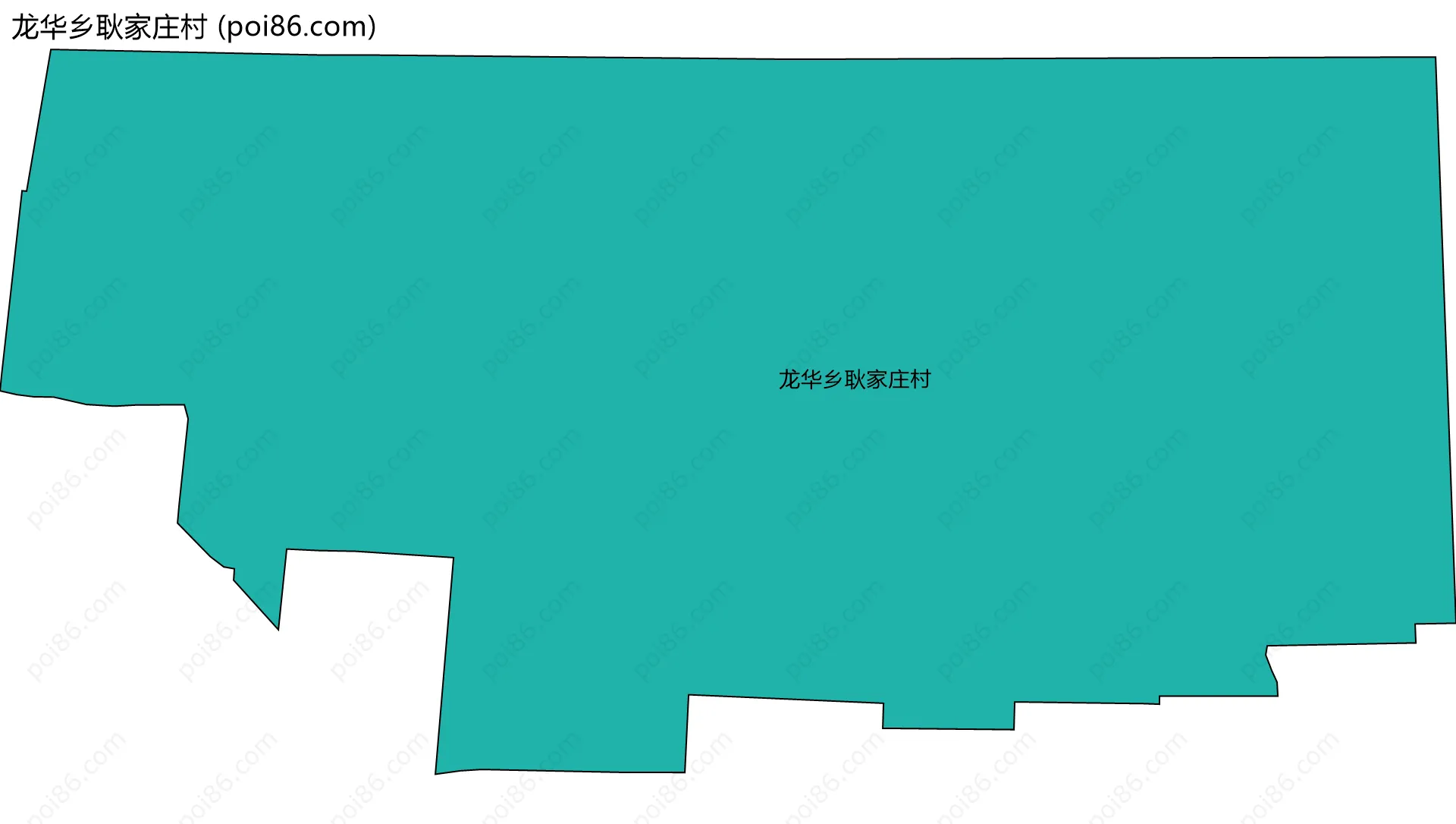 龙华乡耿家庄村边界地图