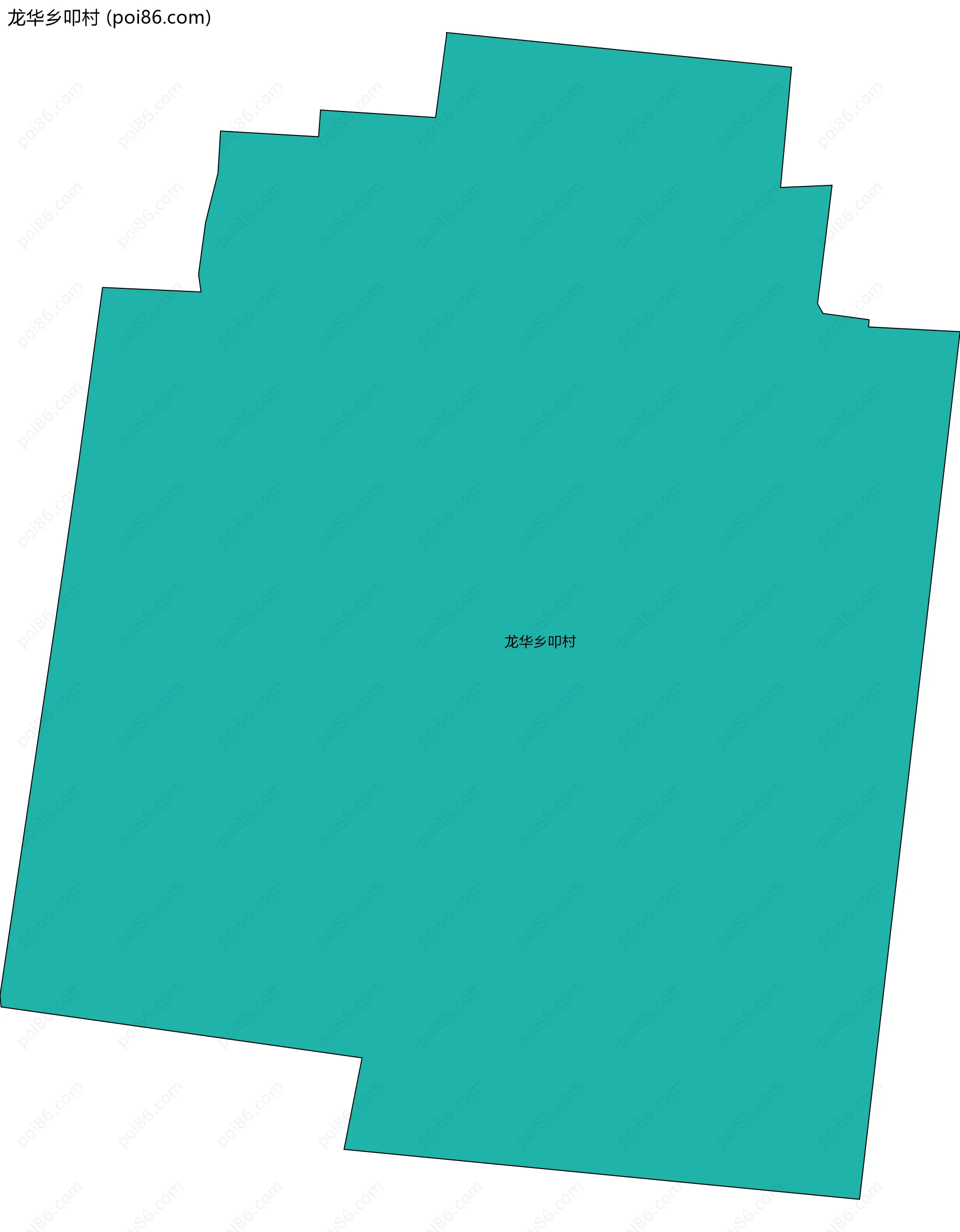 龙华乡叩村边界地图