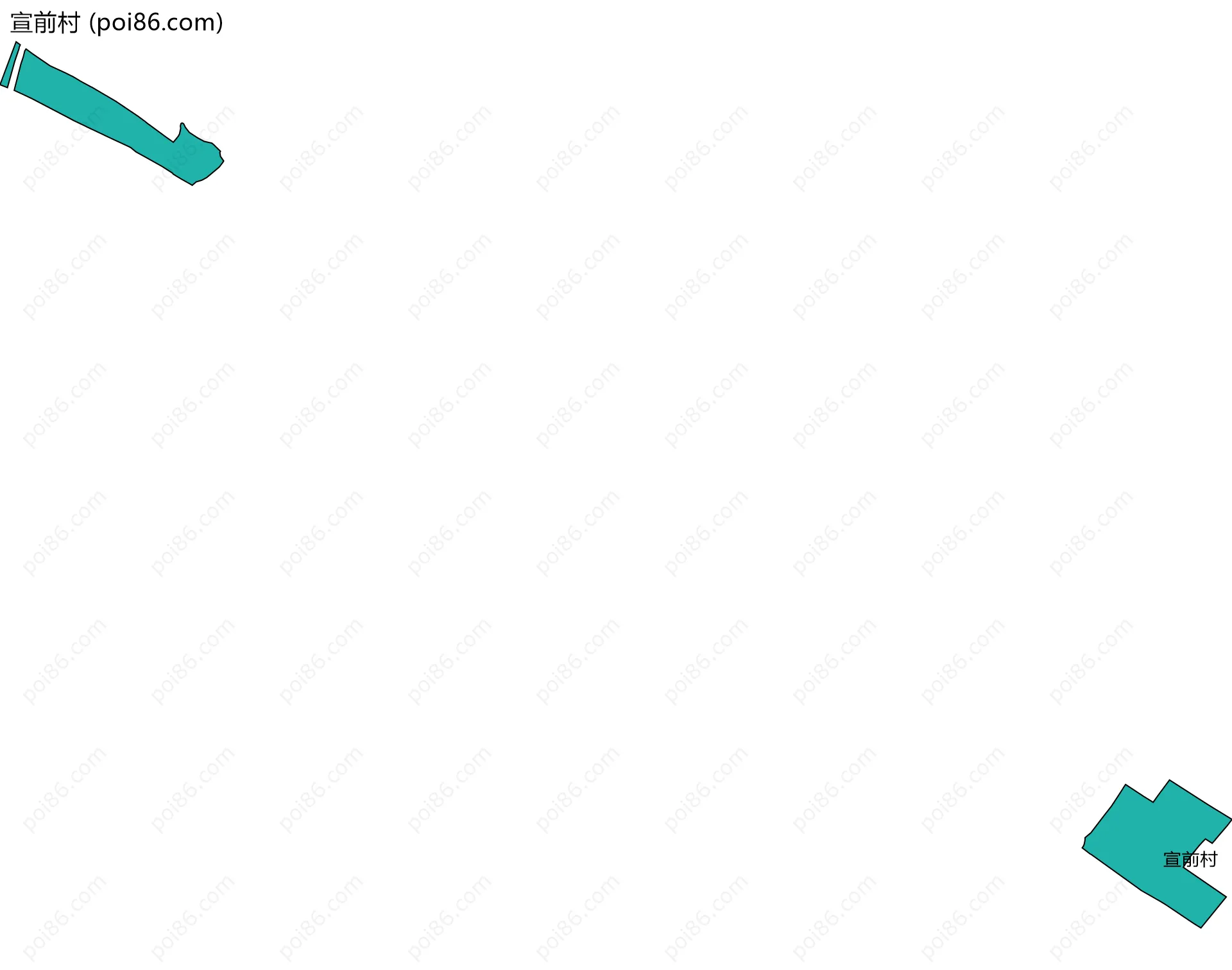 宣前村边界地图