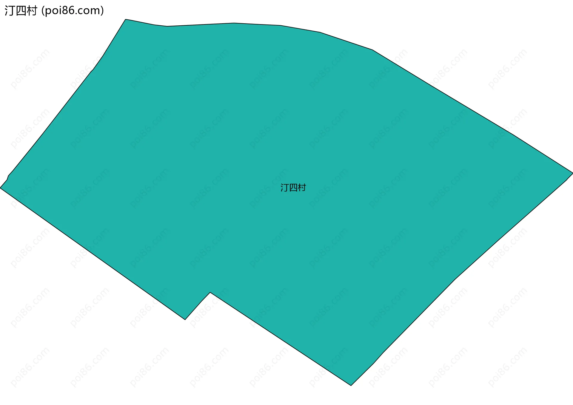 汀四村边界地图