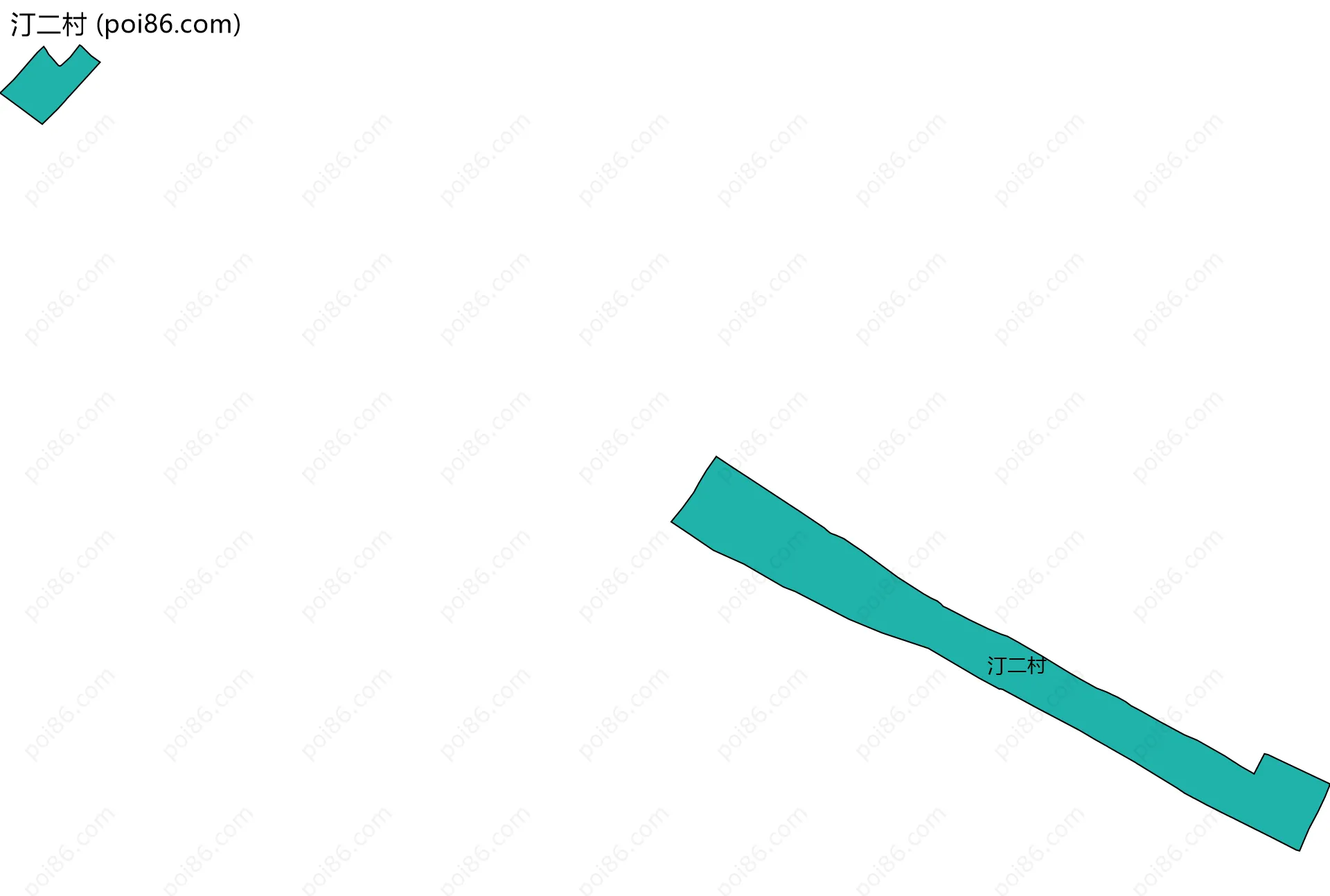 汀二村边界地图