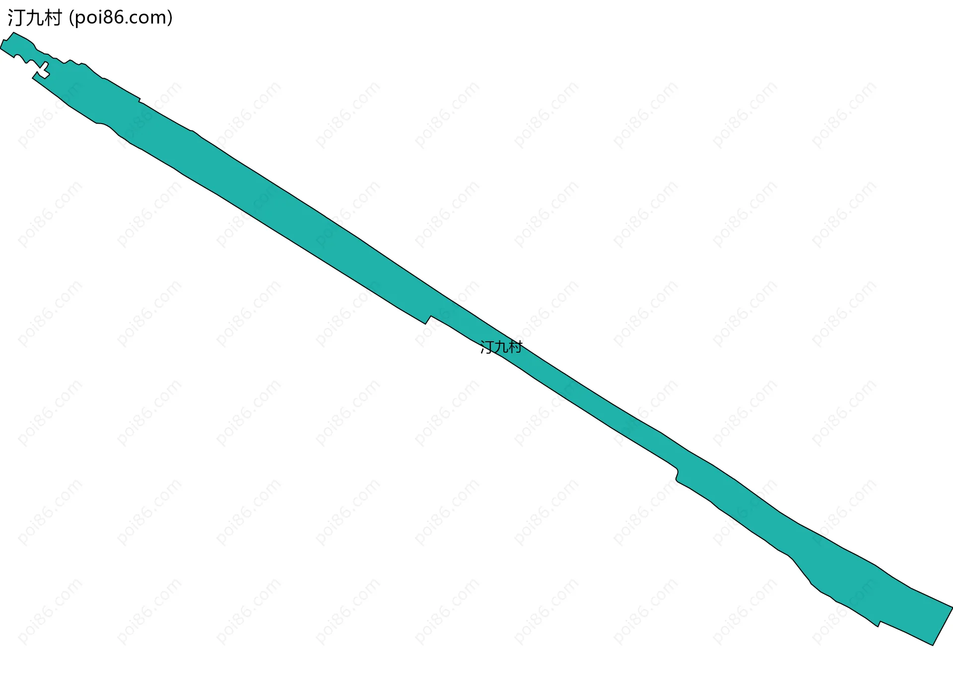 汀九村边界地图