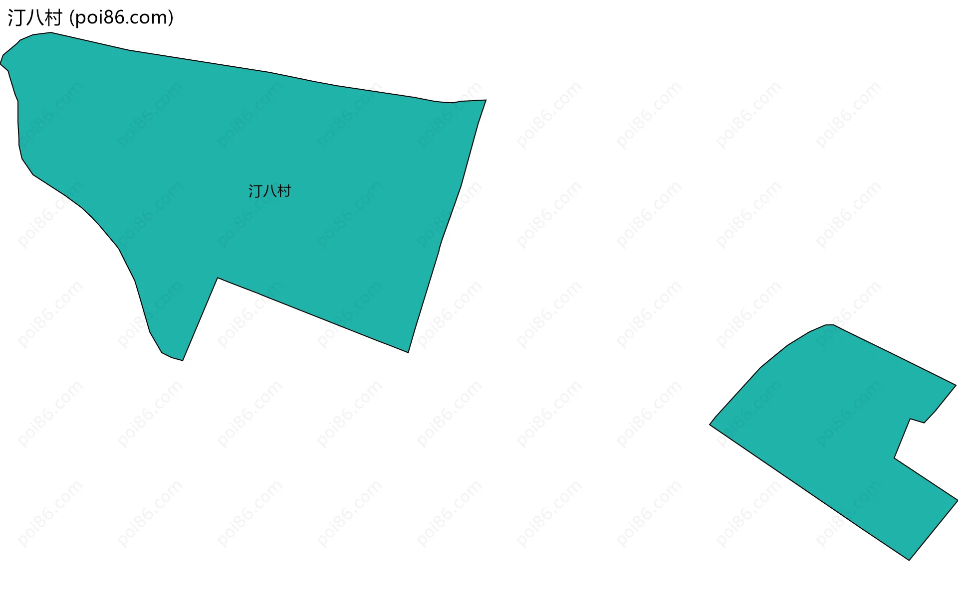汀八村边界地图