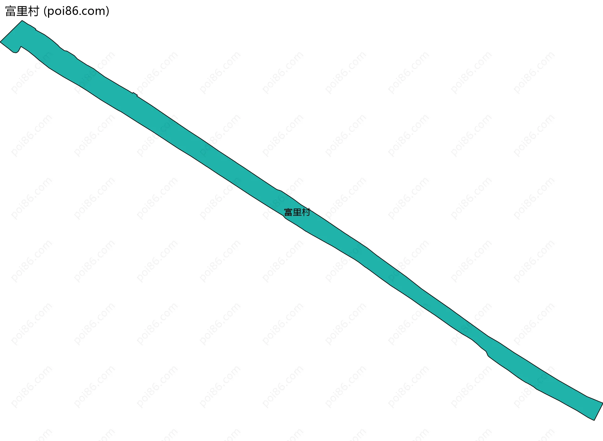 富里村边界地图