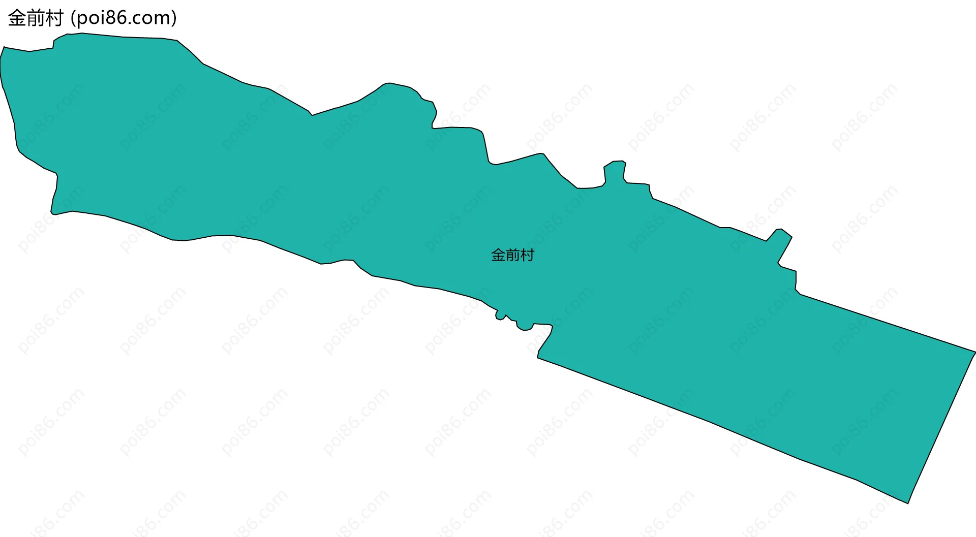 金前村边界地图