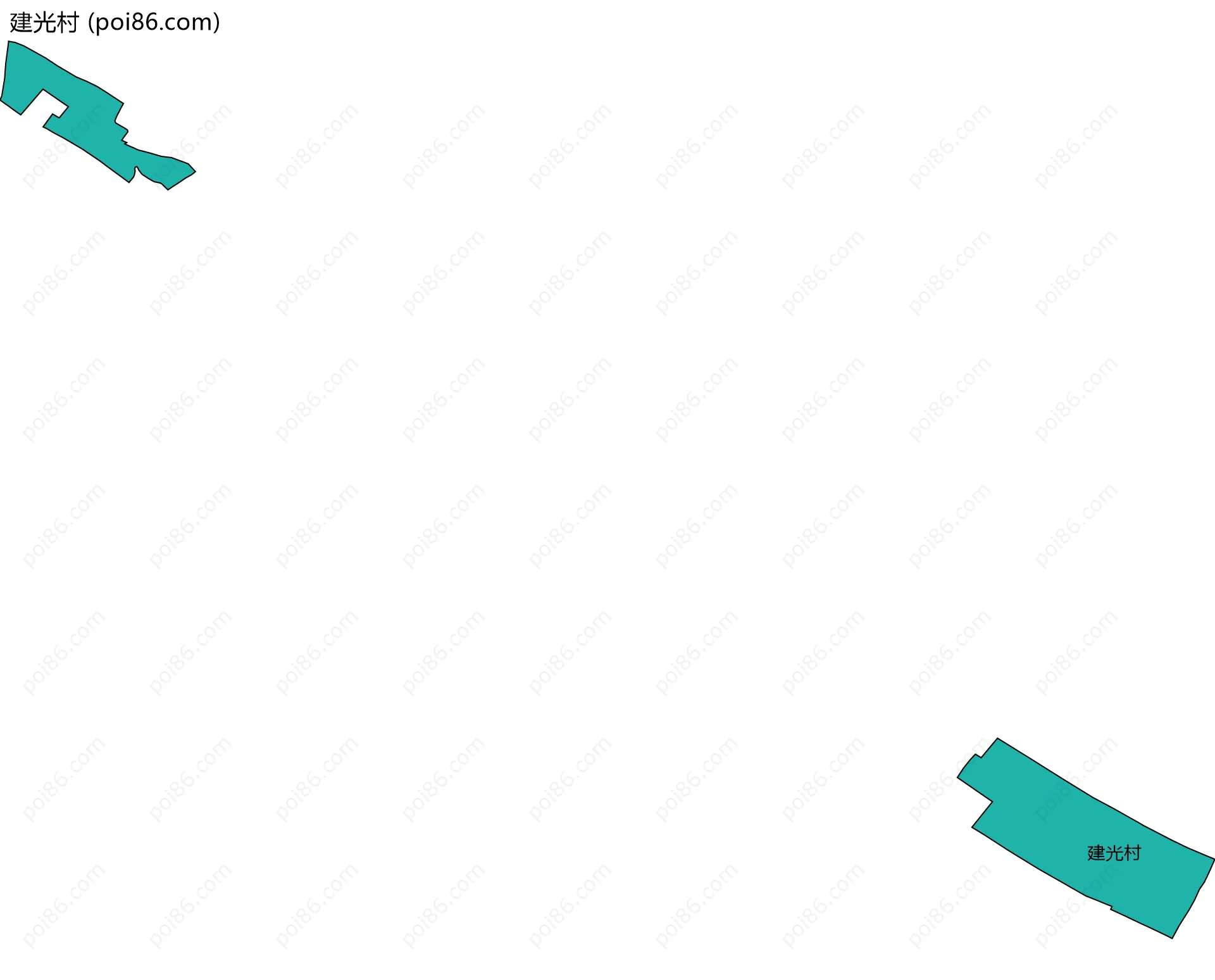 建光村边界地图